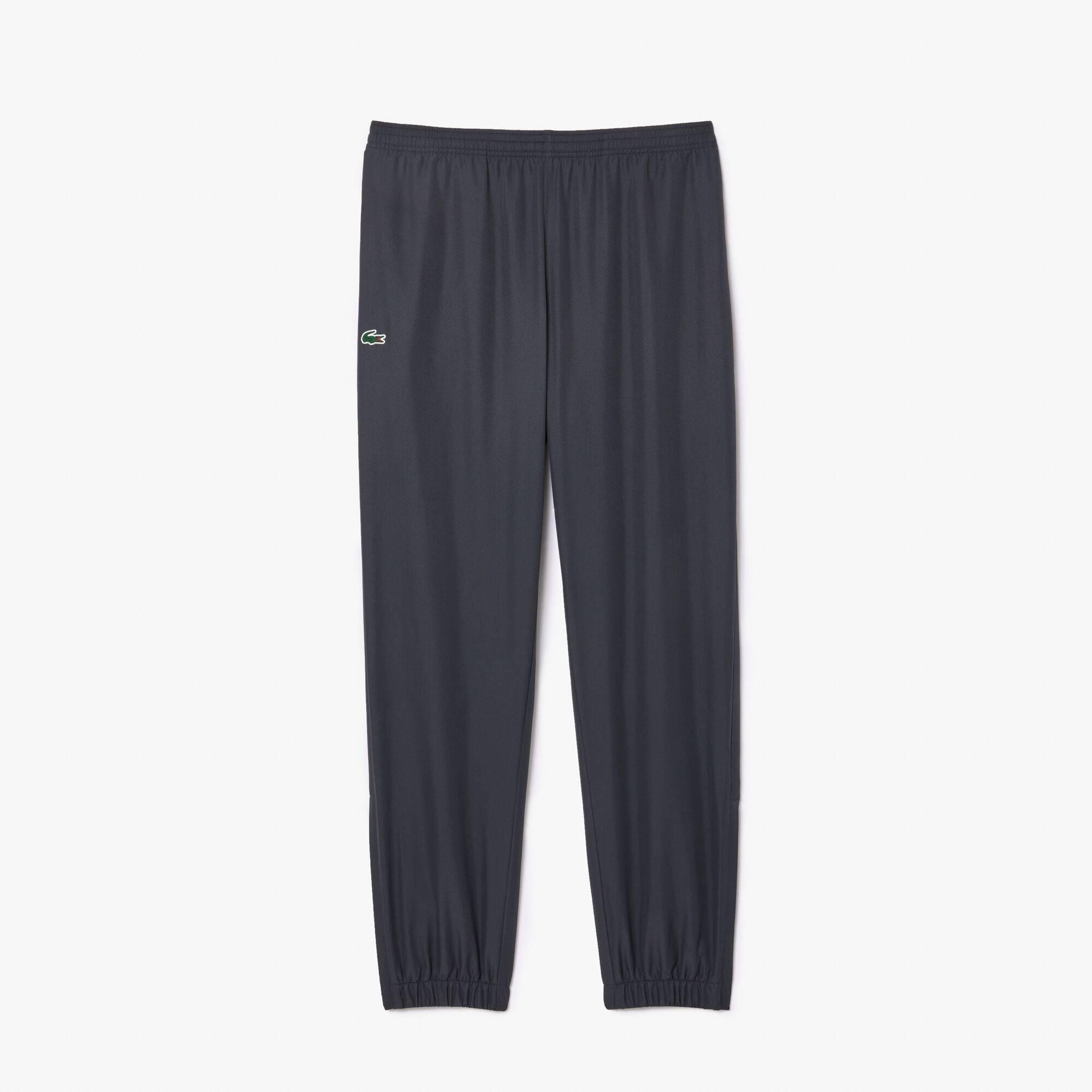 Lacoste Men's Taffeta Closed Hem Tracksuit Bottoms - Graphite S5t - S