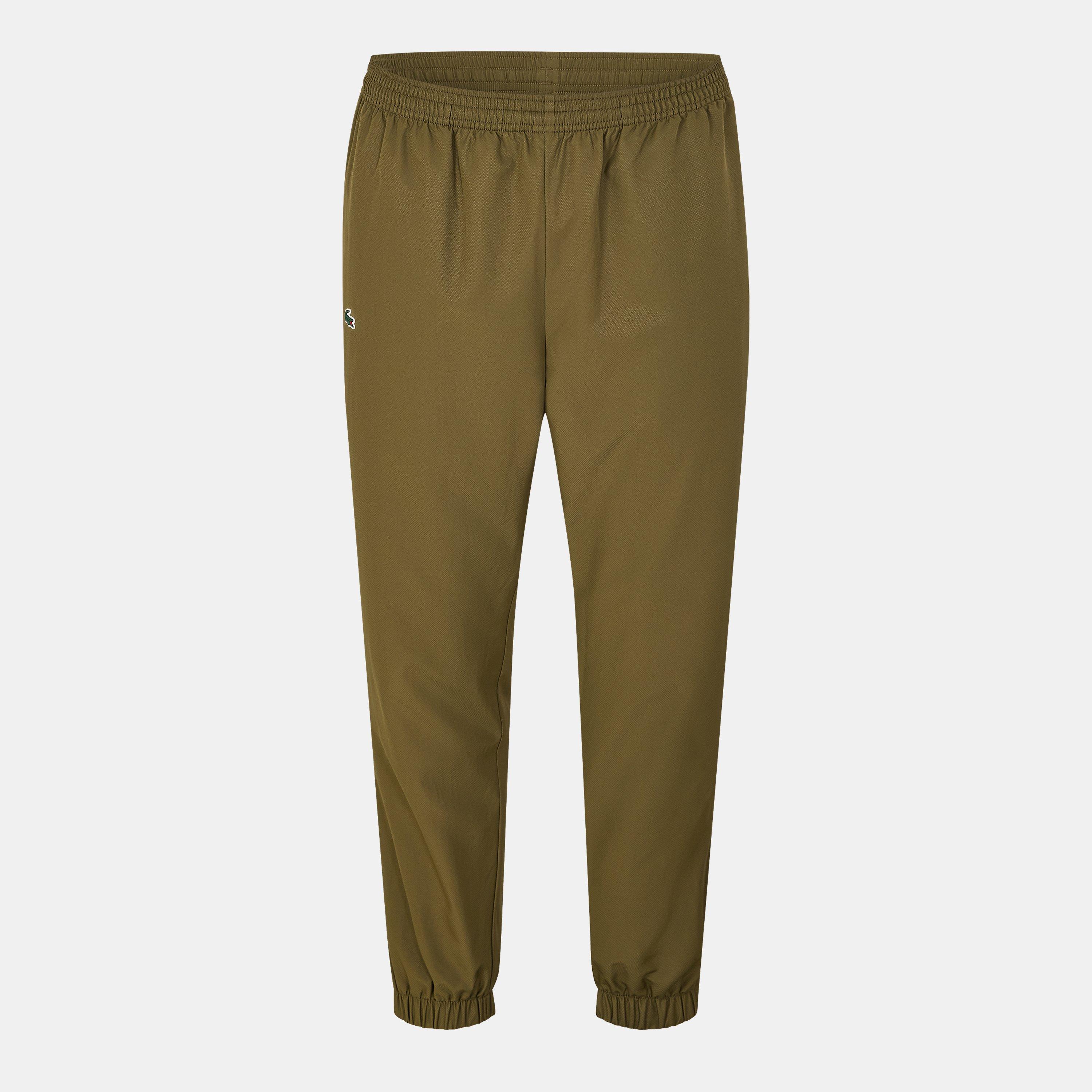 Lacoste Men's Taffeta Closed Hem Tracksuit Bottoms - Olive E9f - L