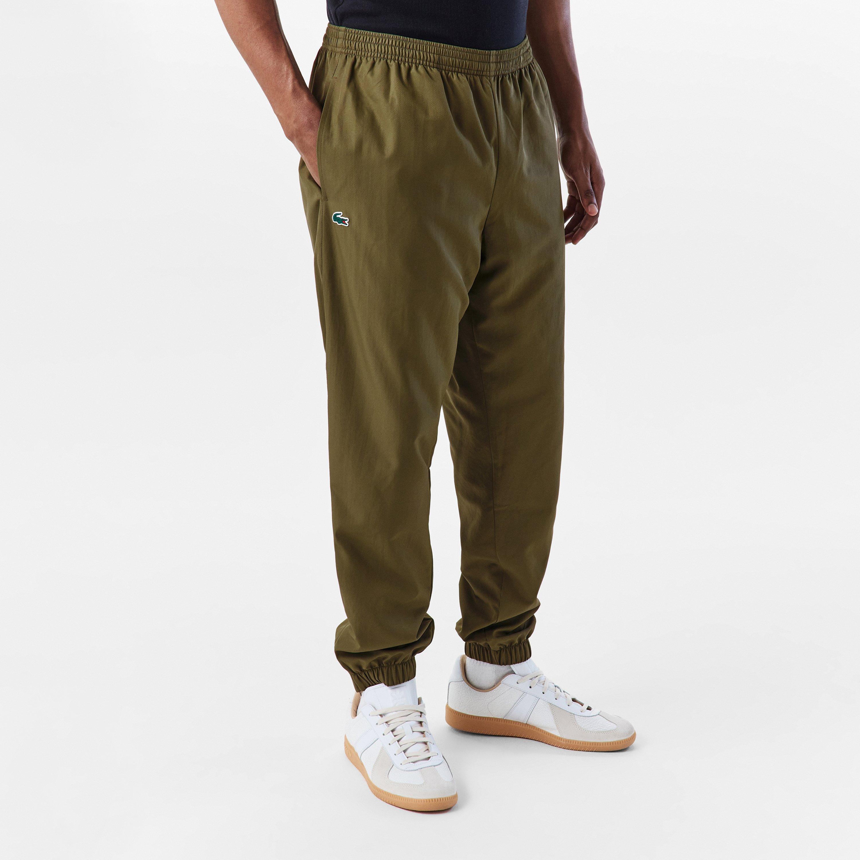 Olive E9F - Lacoste - Men's Taffeta Closed Hem Tracksuit Bottoms - 3