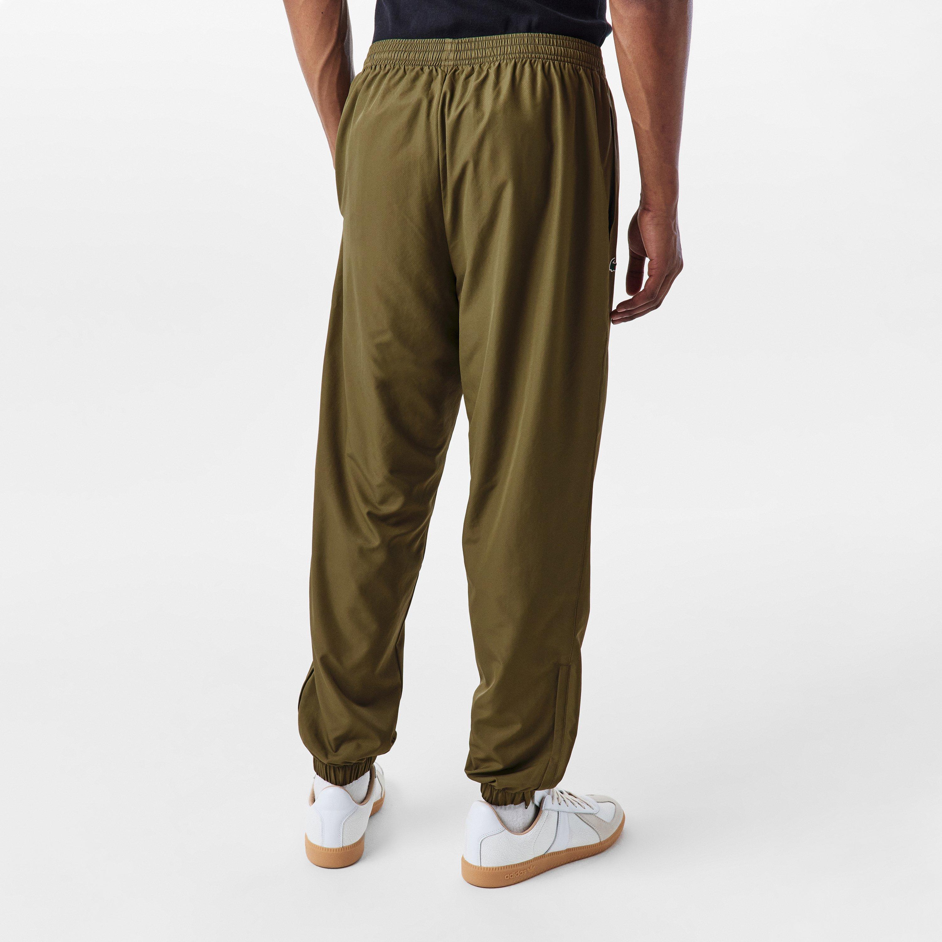 Olive E9F - Lacoste - Men's Taffeta Closed Hem Tracksuit Bottoms - 4