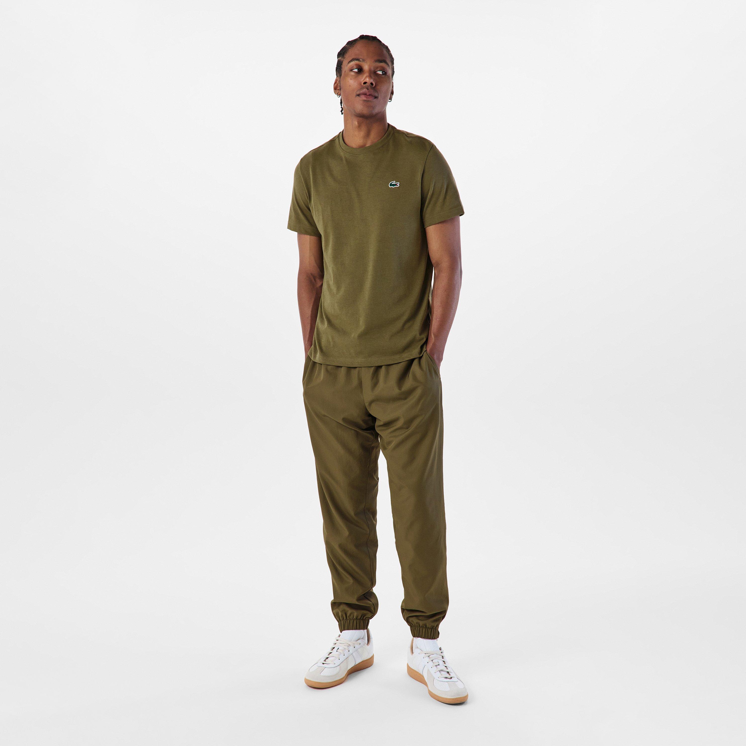 Olive E9F - Lacoste - Men's Taffeta Closed Hem Tracksuit Bottoms - 6