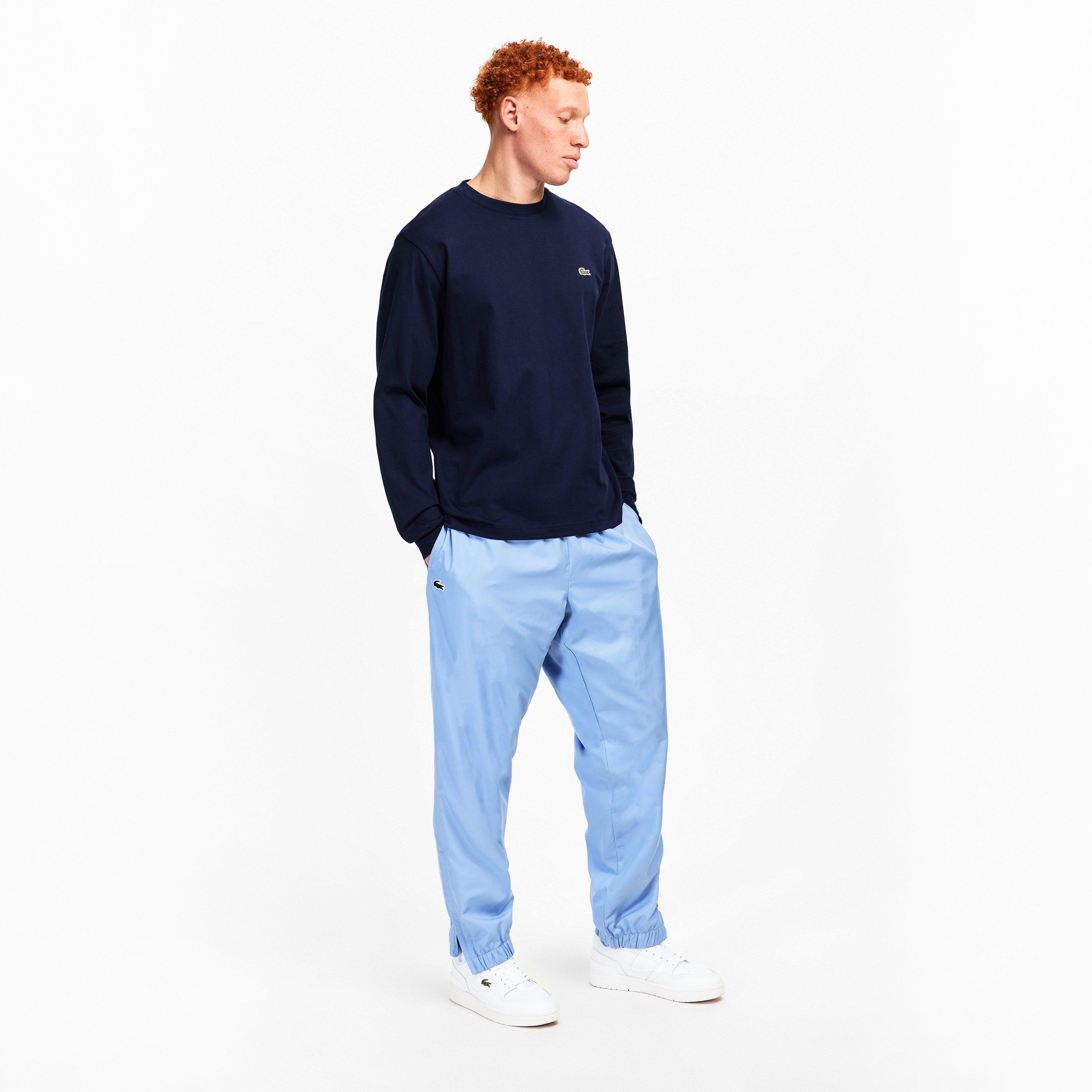 Blue AEY - Lacoste - Men's Taffeta Closed Hem Tracksuit Bottoms - 6