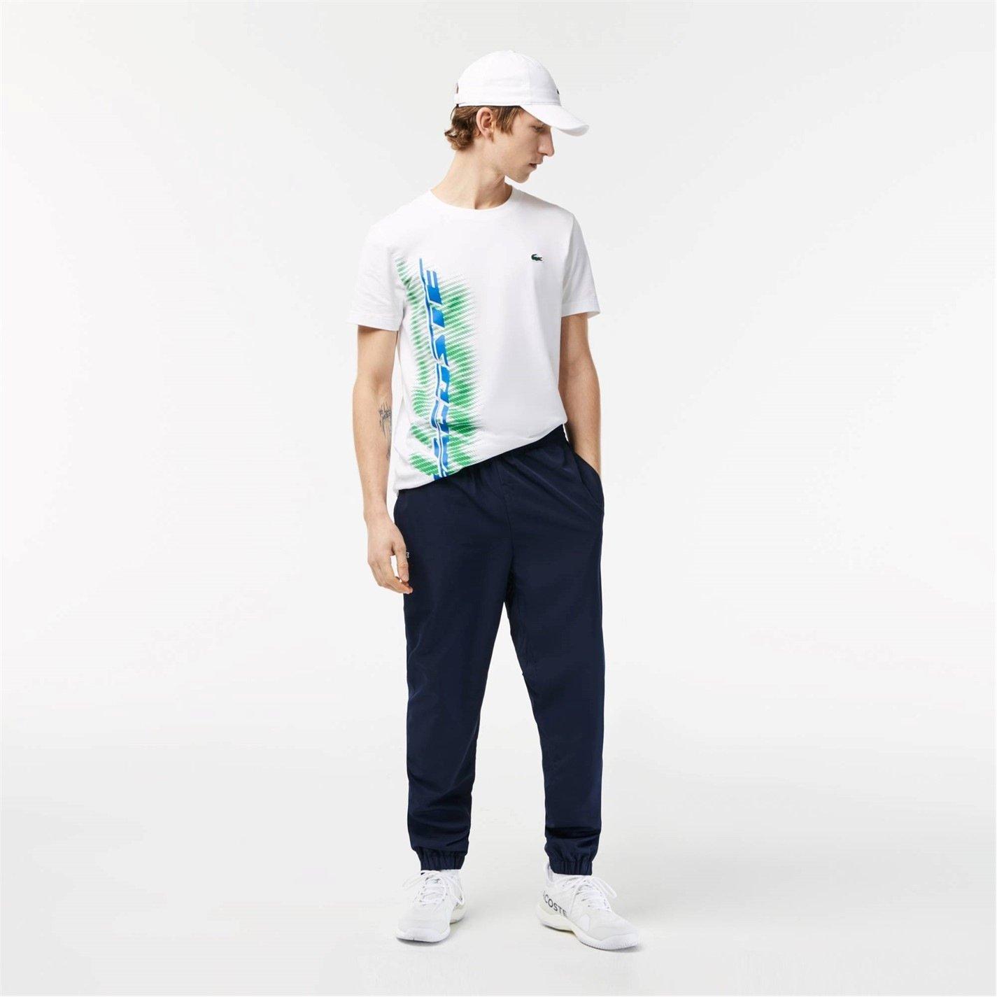 Navy 166 - Lacoste - Men's Taffeta Closed Hem Tracksuit Bottoms - 3