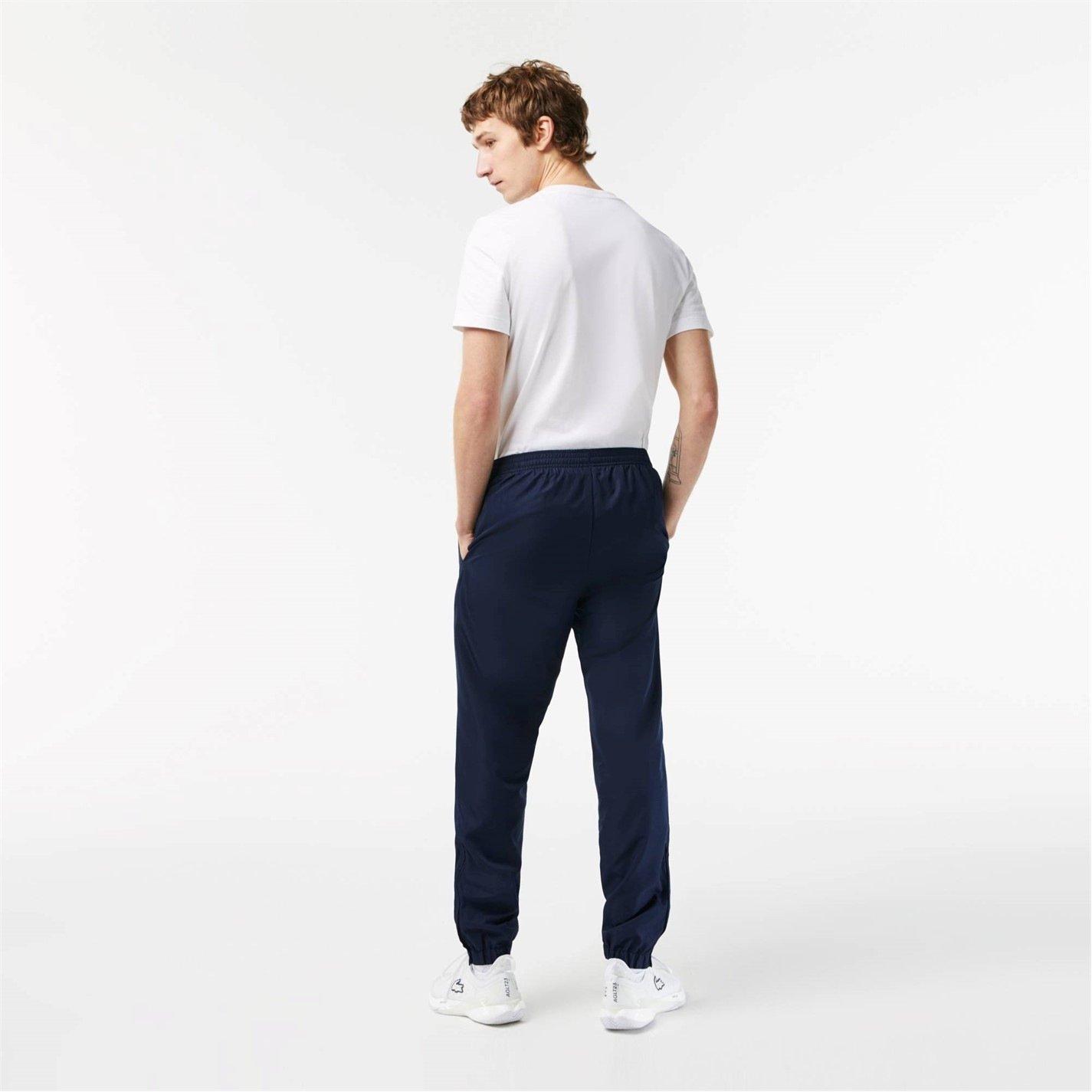 Navy 166 - Lacoste - Men's Taffeta Closed Hem Tracksuit Bottoms - 4