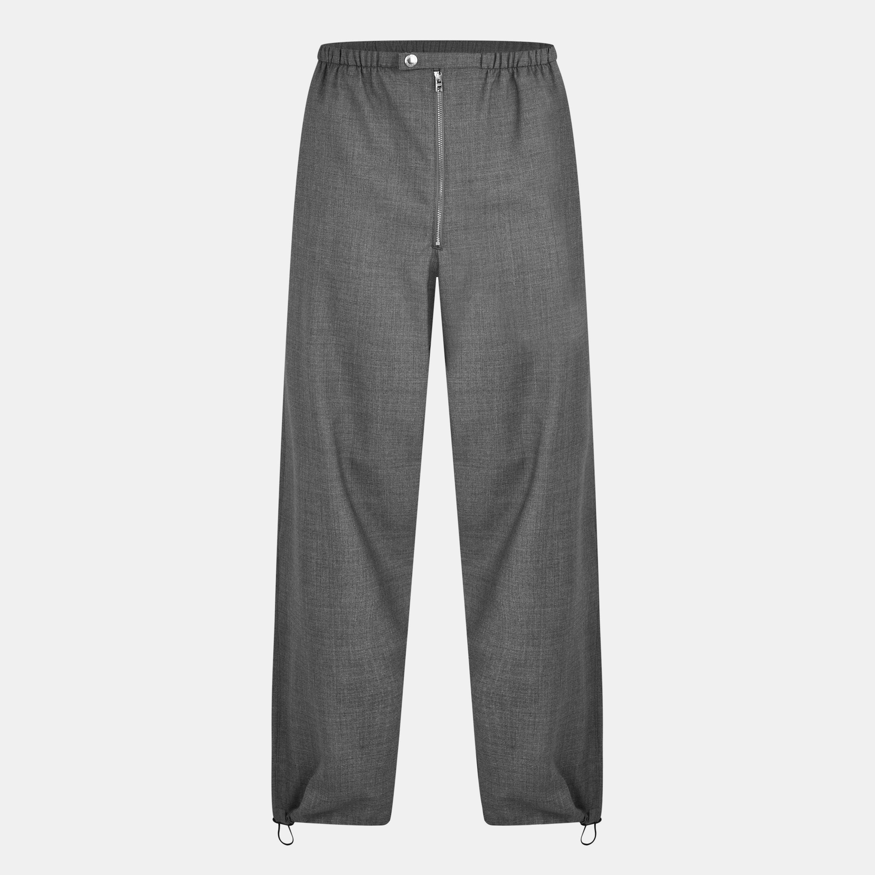Grey - Prada - Panama Tailored Trousers - 1