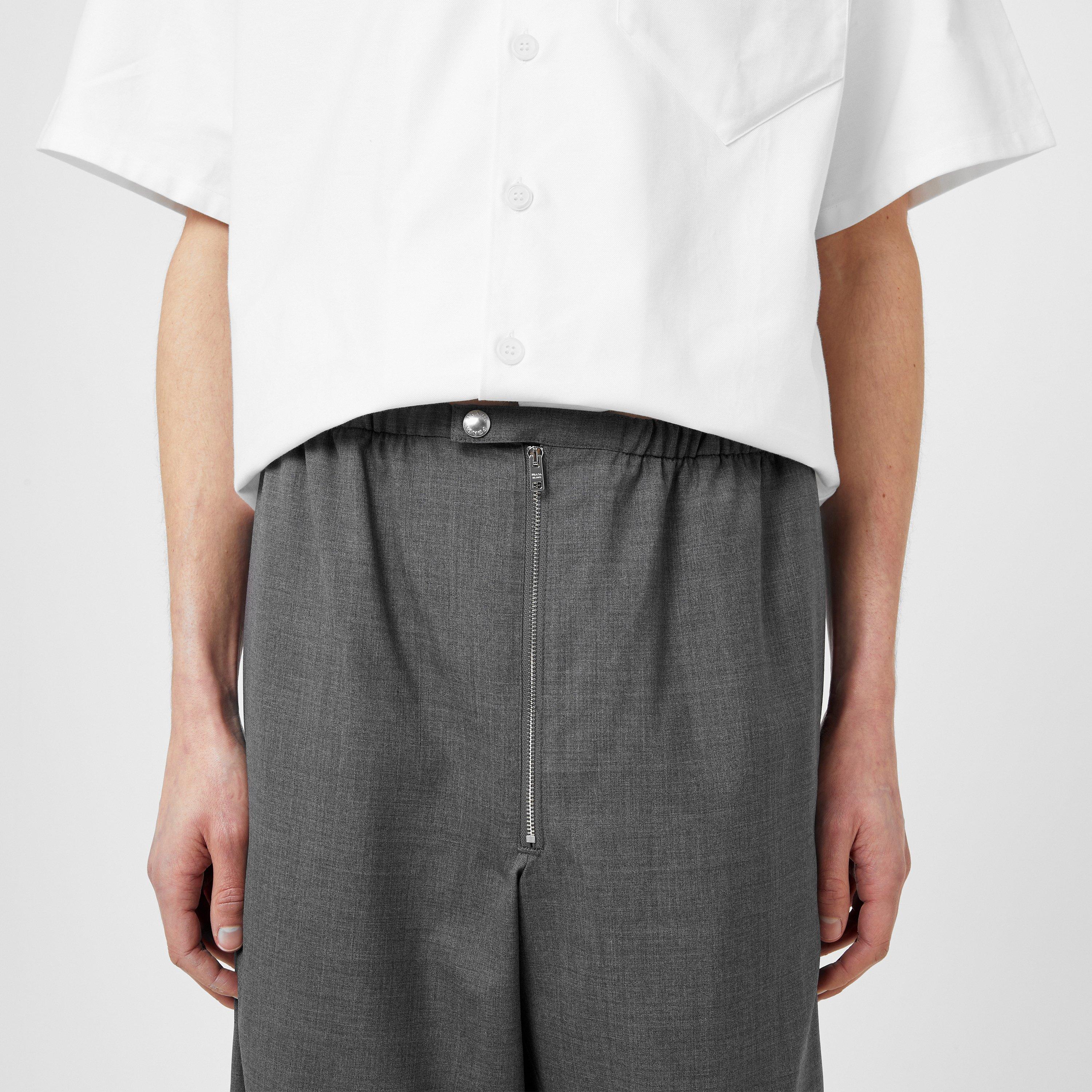 Grey - Prada - Panama Tailored Trousers - 5