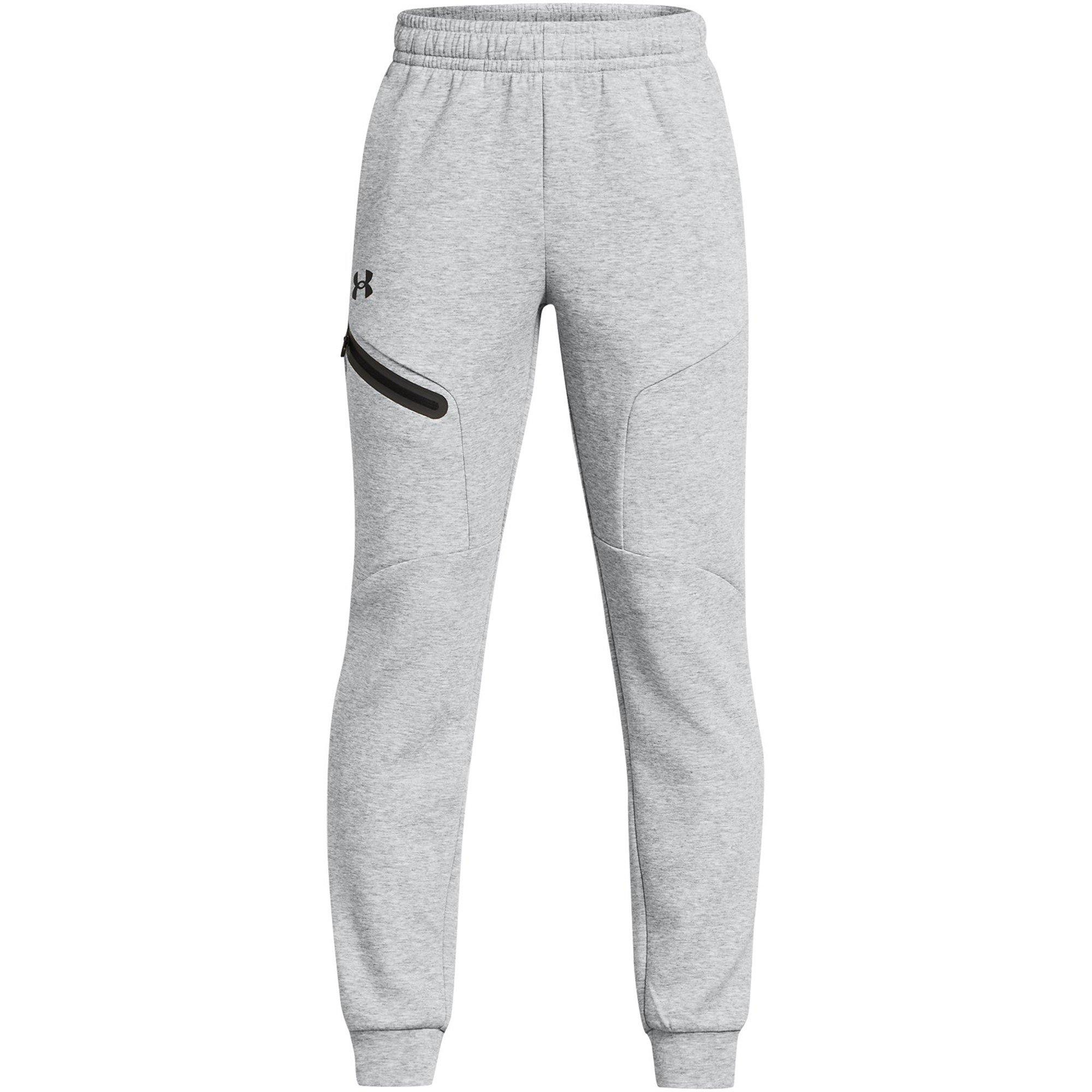 Under Armour Boys Unstoppable Fleece Joggers - Grey - 11-12 (L)