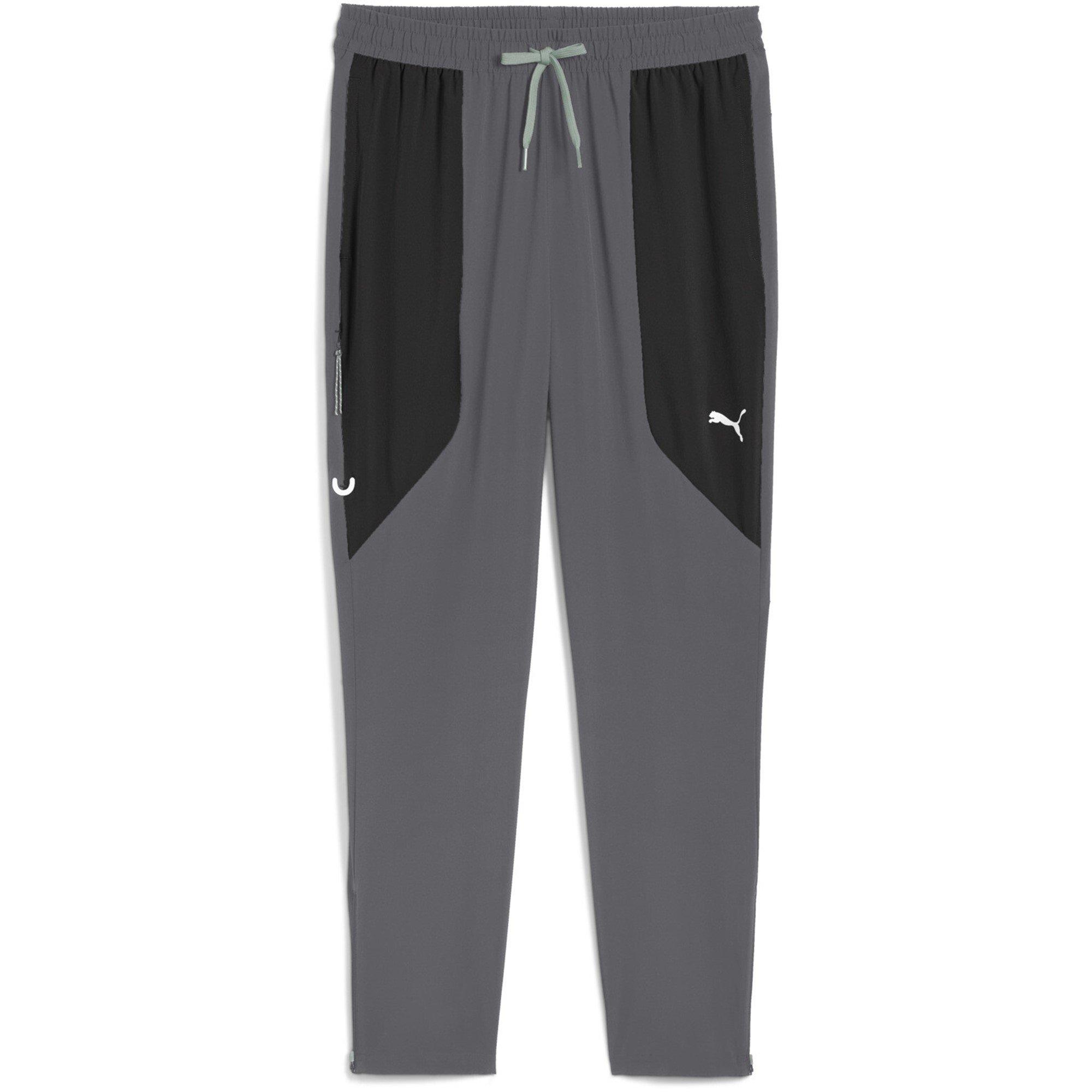 Mørkegrå - Puma - Men's Flex Closed Hem Woven Joggers - 1