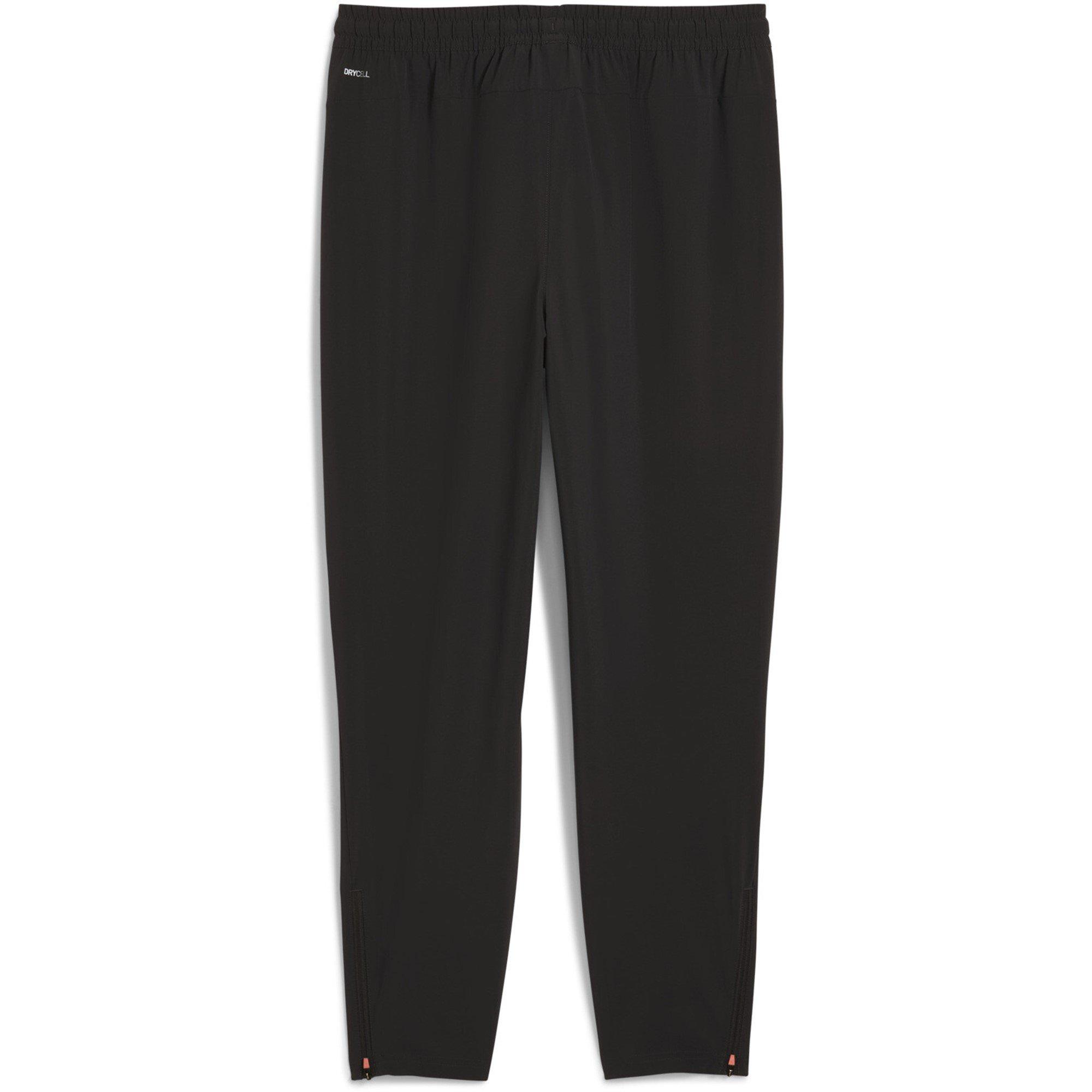 Black/Grey - Puma - Men's Flex Closed Hem Woven Joggers - 2