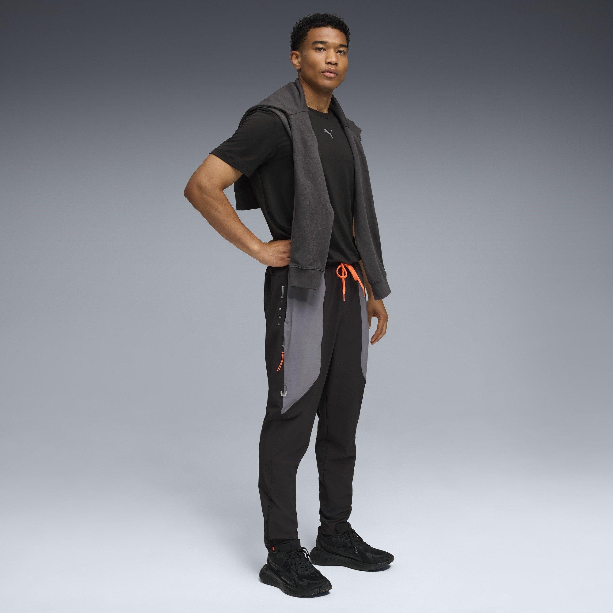 Black/Grey - Puma - Men's Flex Closed Hem Woven Joggers - 4