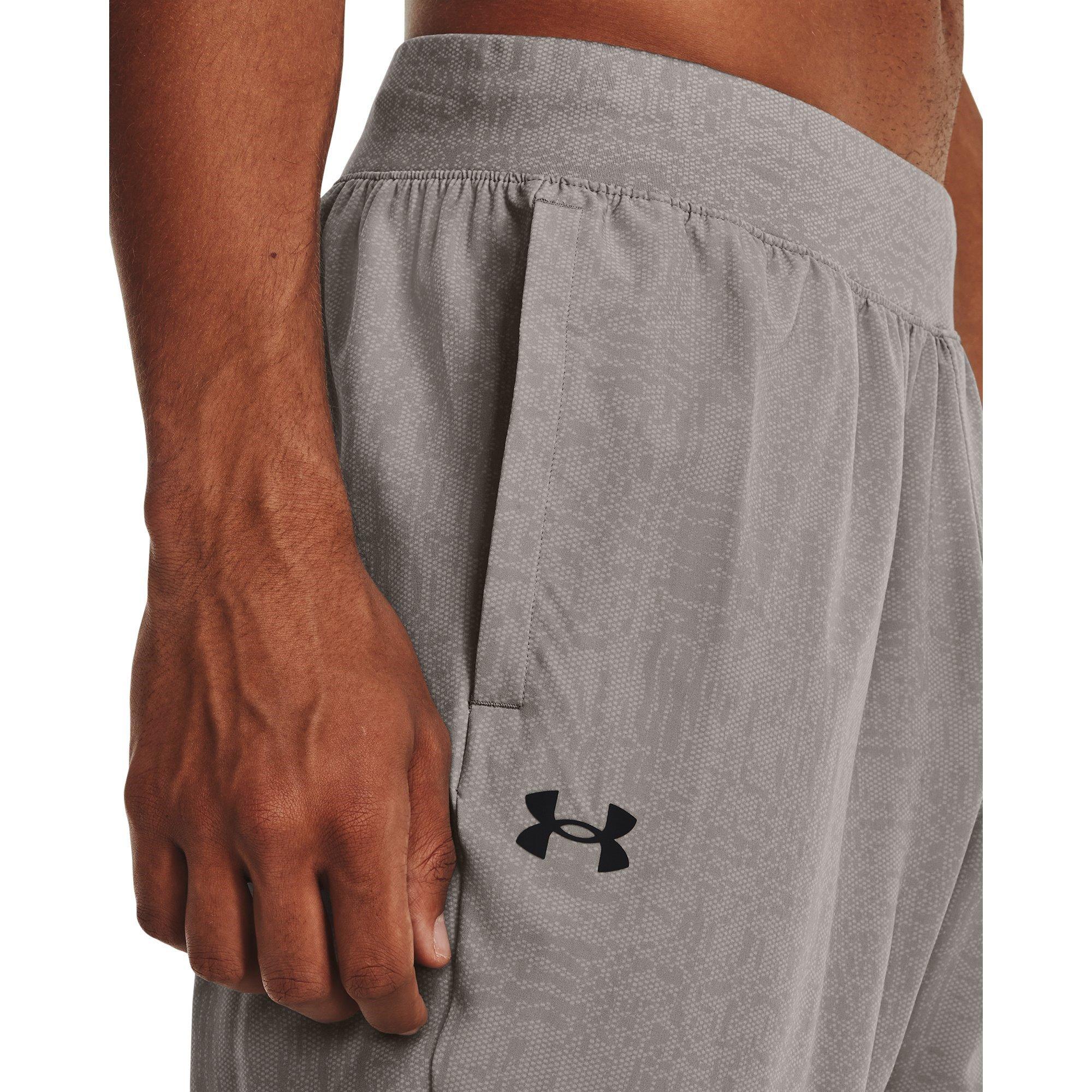 Grey - Under Armour - Stretch Printed Closed Hem Woven Joggers - 6