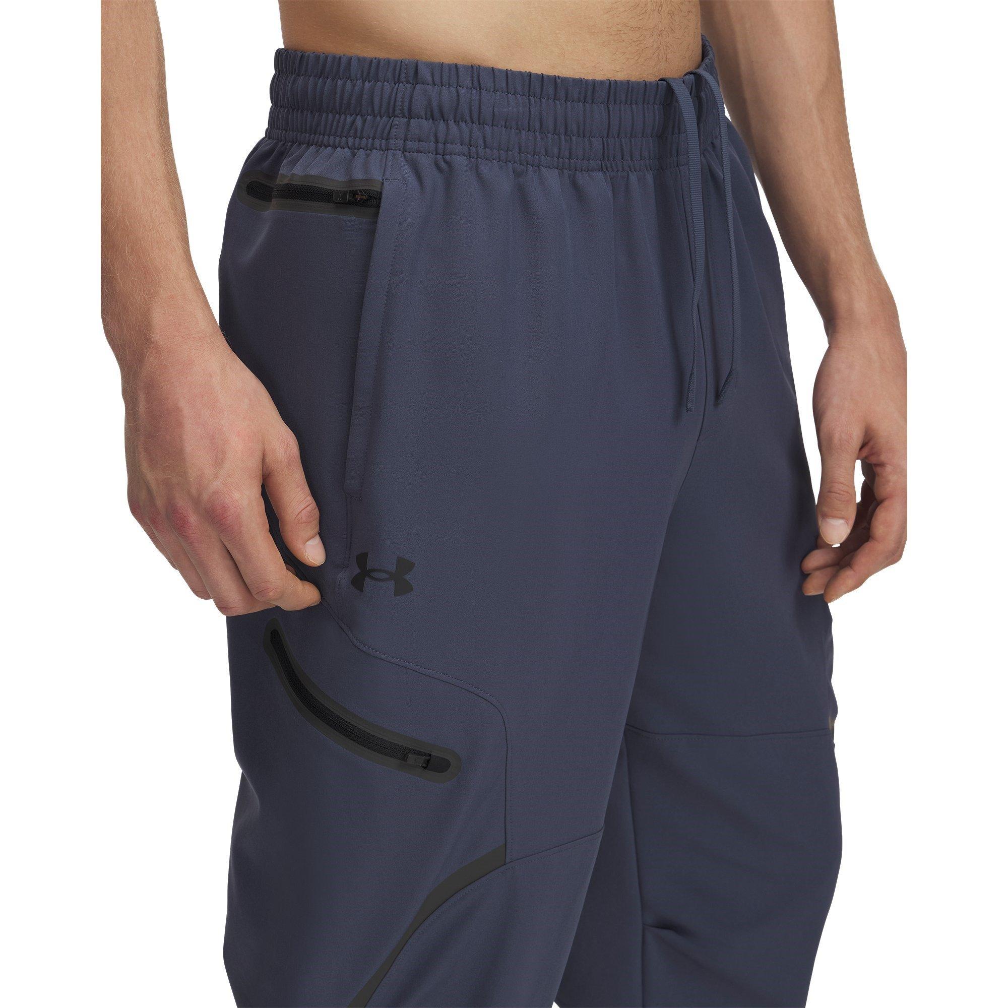 Grey - Under Armour - Unstop Cargo Closed Hem Woven Joggers - 3