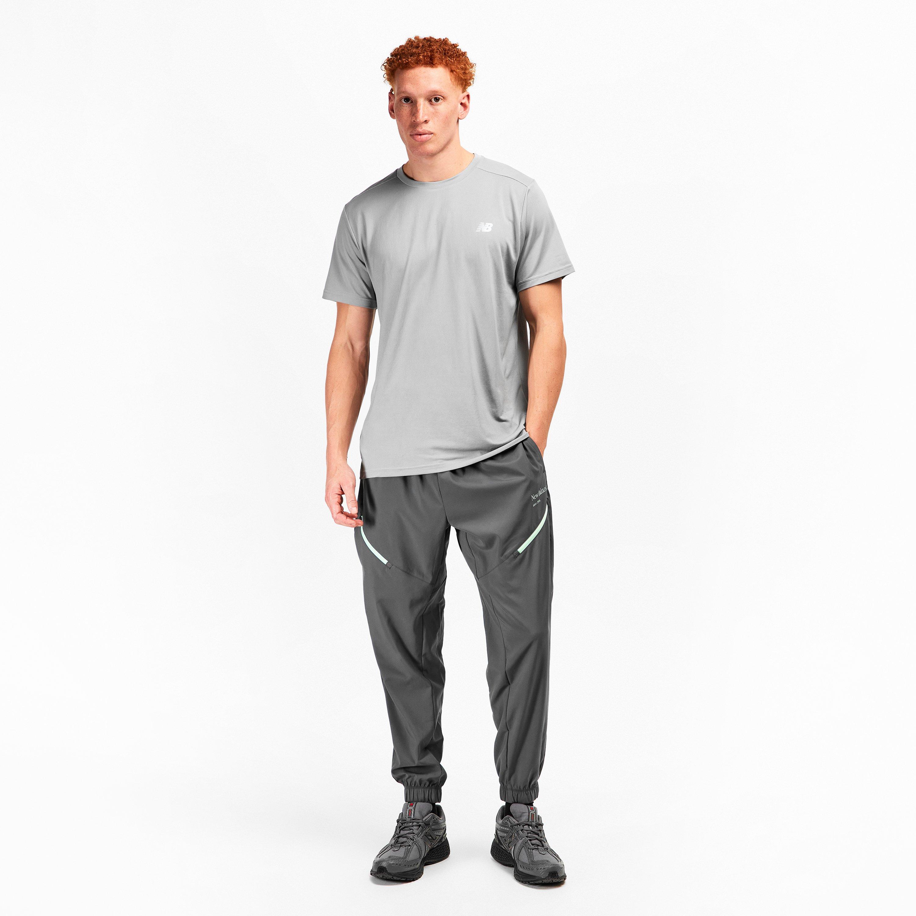 Graphite - New Balance - Men's Closed Hem Woven Joggers - 5