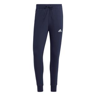 Legink/White - adidas - Essentials French Terry Tappered Cuff 3 Stripes Mens Joggers - 1