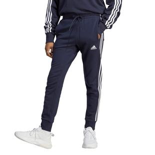 Legink/White - adidas - Essentials French Terry Tappered Cuff 3 Stripes Mens Joggers - 2