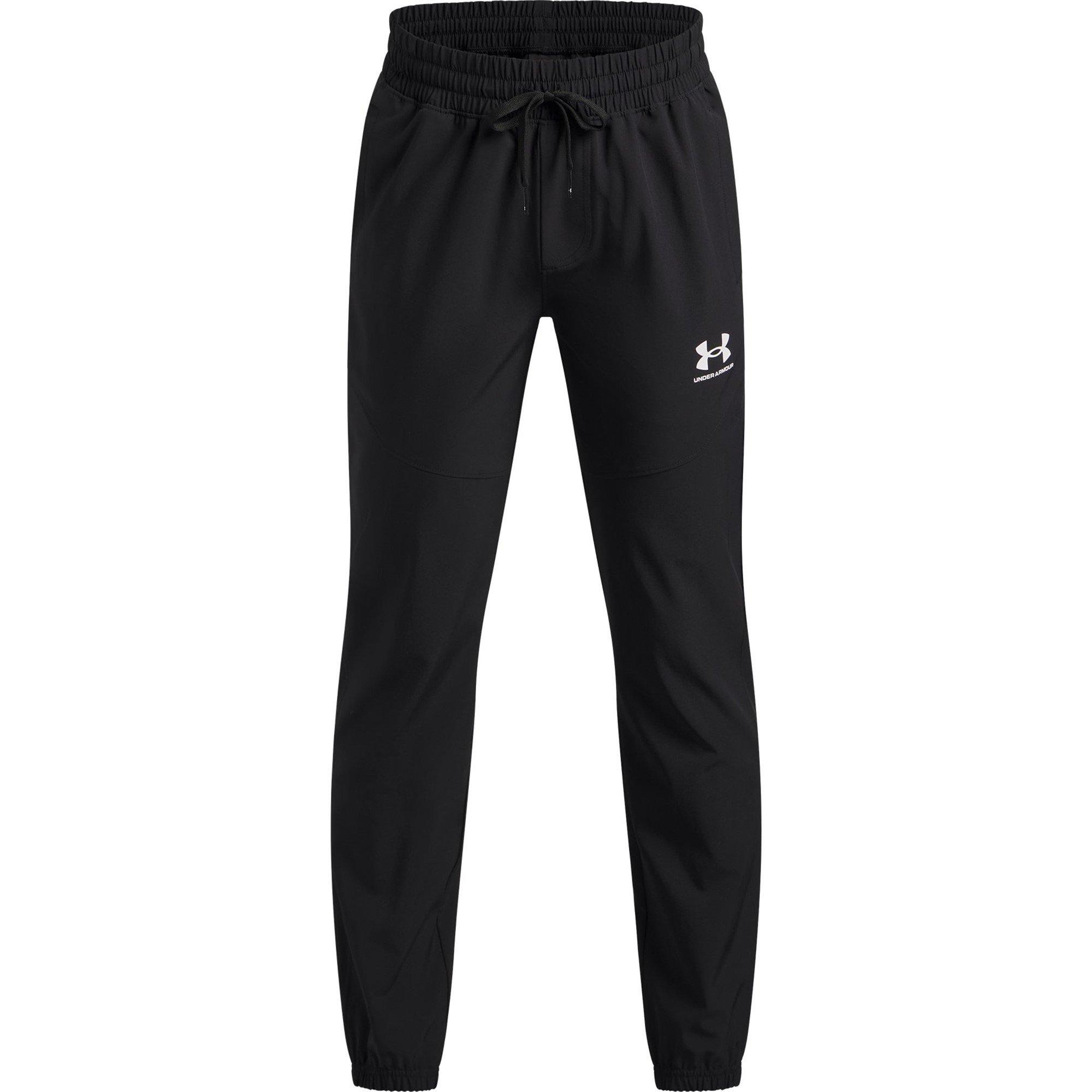 Black/White - Under Armour - UA Vibe Woven Boys Joggers - 1
