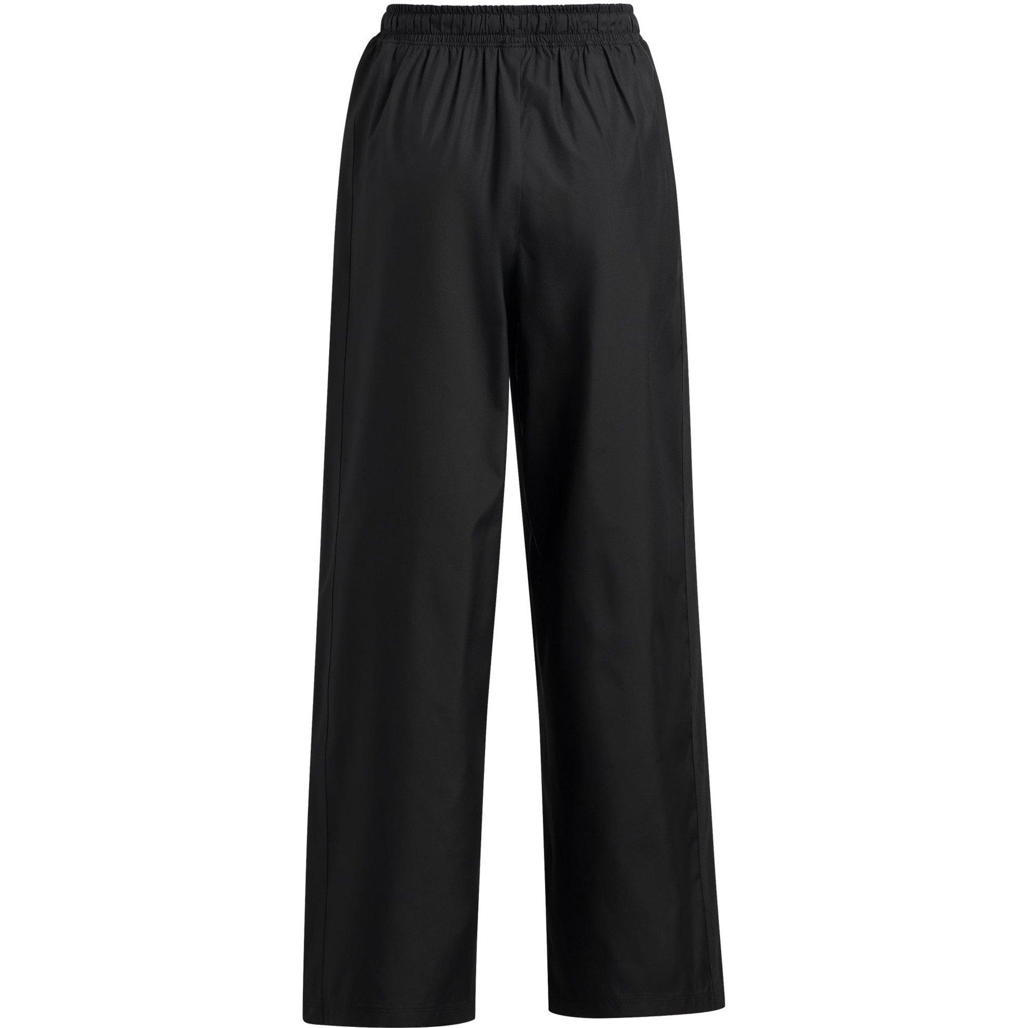 Preto / Branco - Under Armour - Kids' Icon Woven Open Leg Joggers - 2