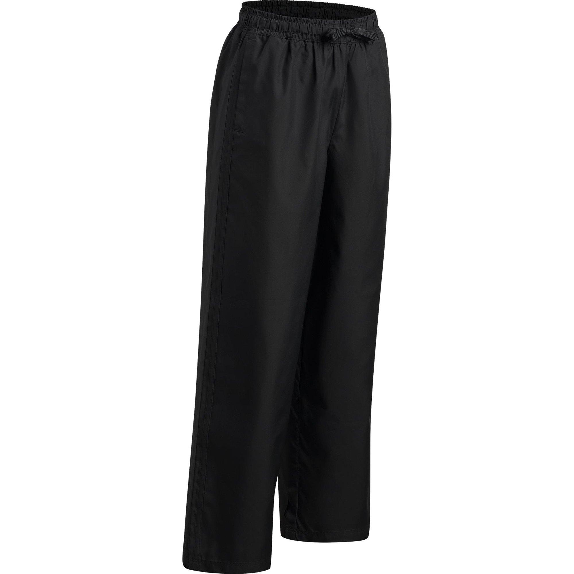 Preto / Branco - Under Armour - Kids' Icon Woven Open Leg Joggers - 3