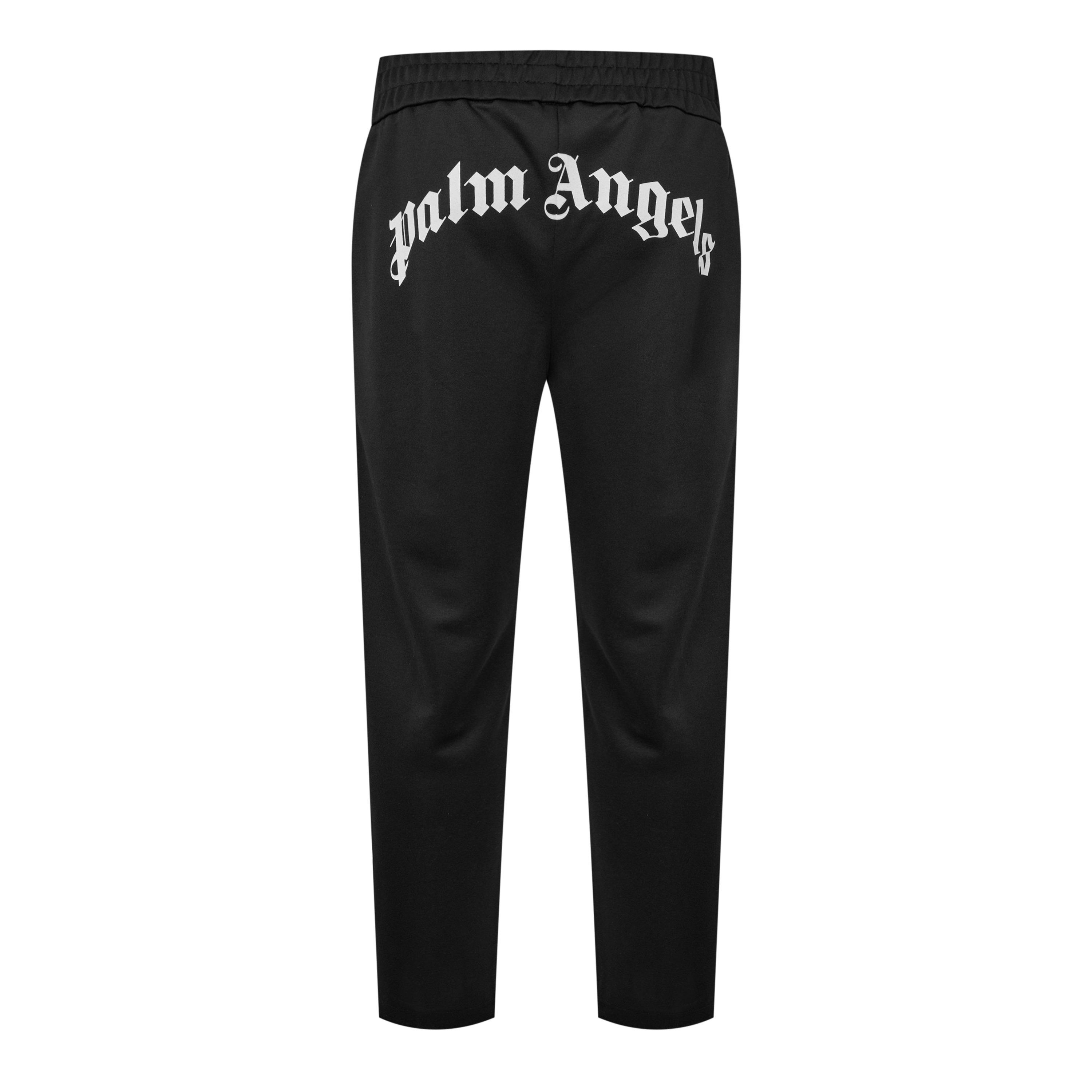 Black - Palm Angels - Curved Logo Track Bottoms - 2