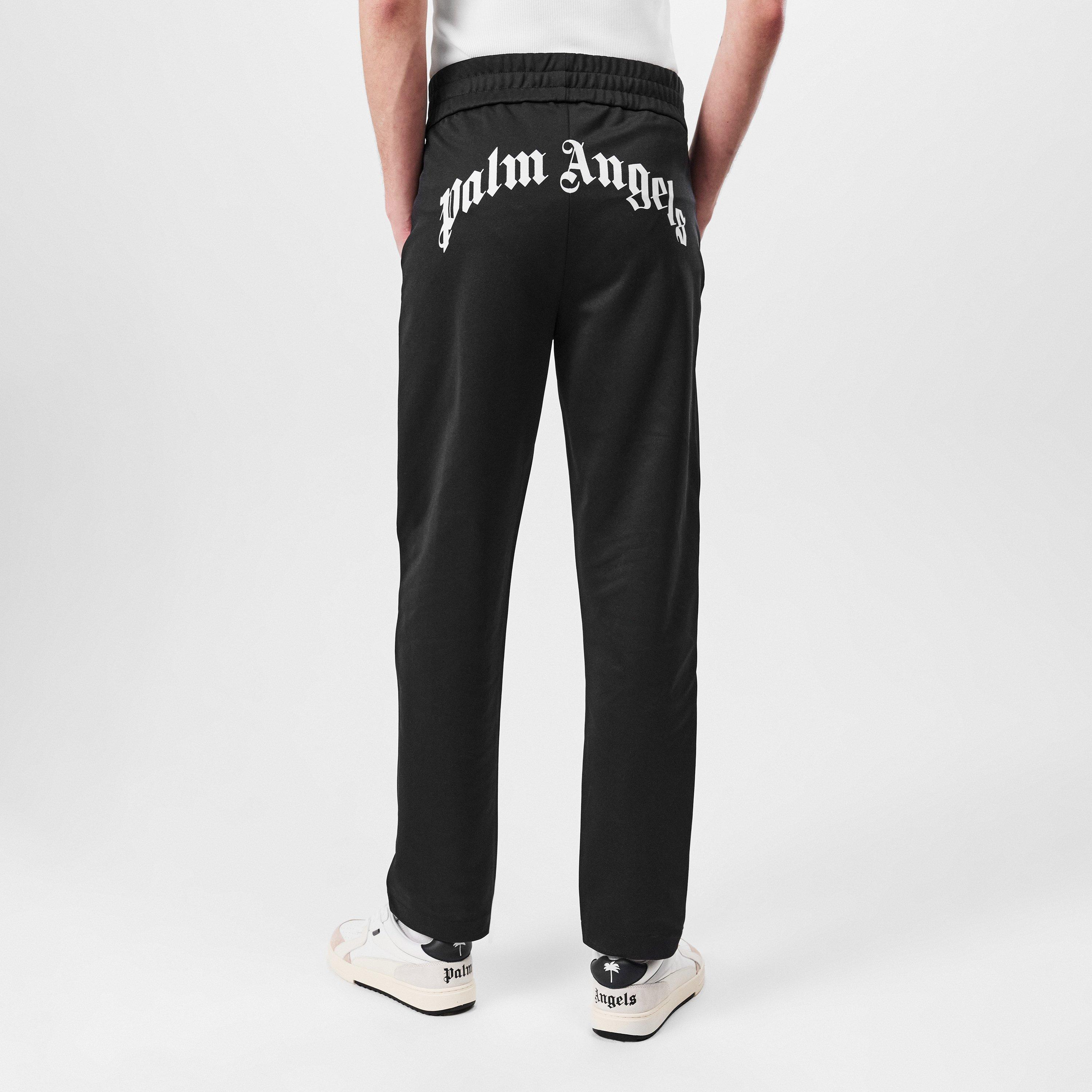 Black - Palm Angels - Curved Logo Track Bottoms - 4