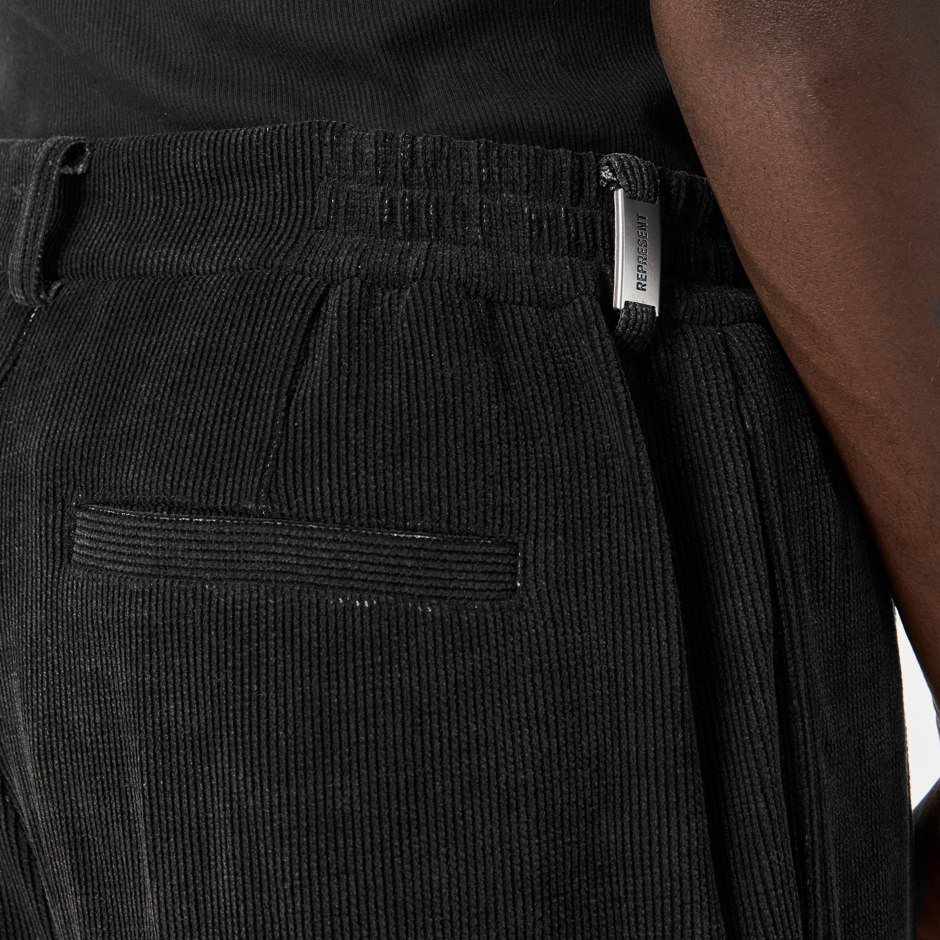 Jet Black - Represent - Men's Open Hem Woven Joggers - 5