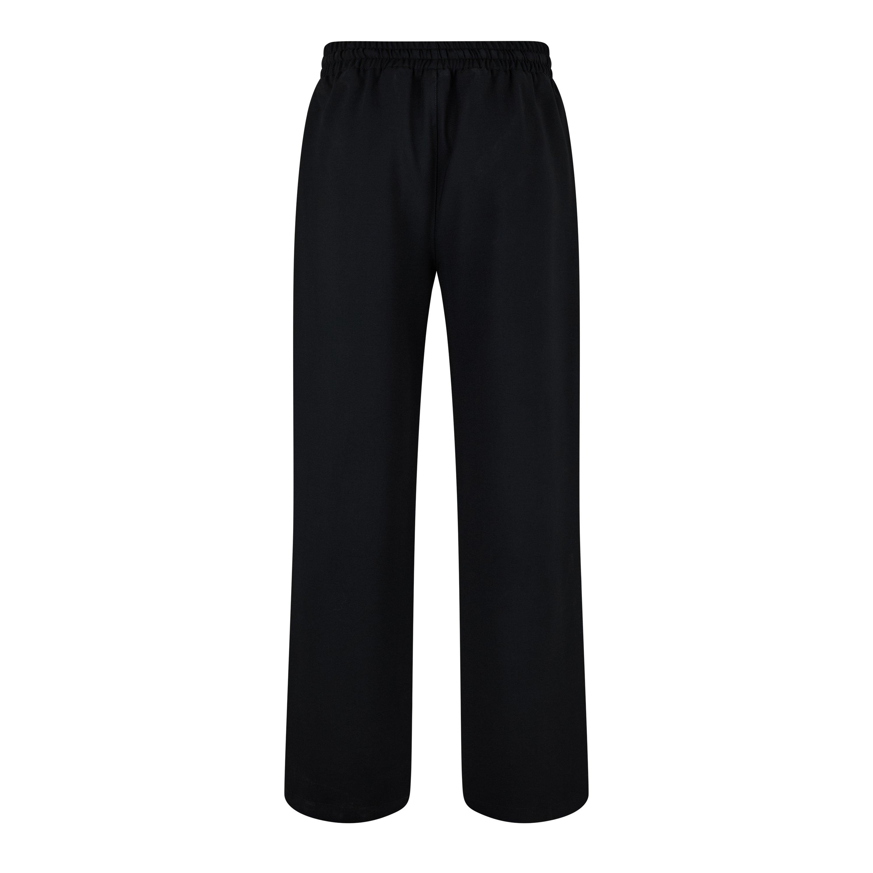Black - Off White - Men's  Open Hem Track Pant - 2