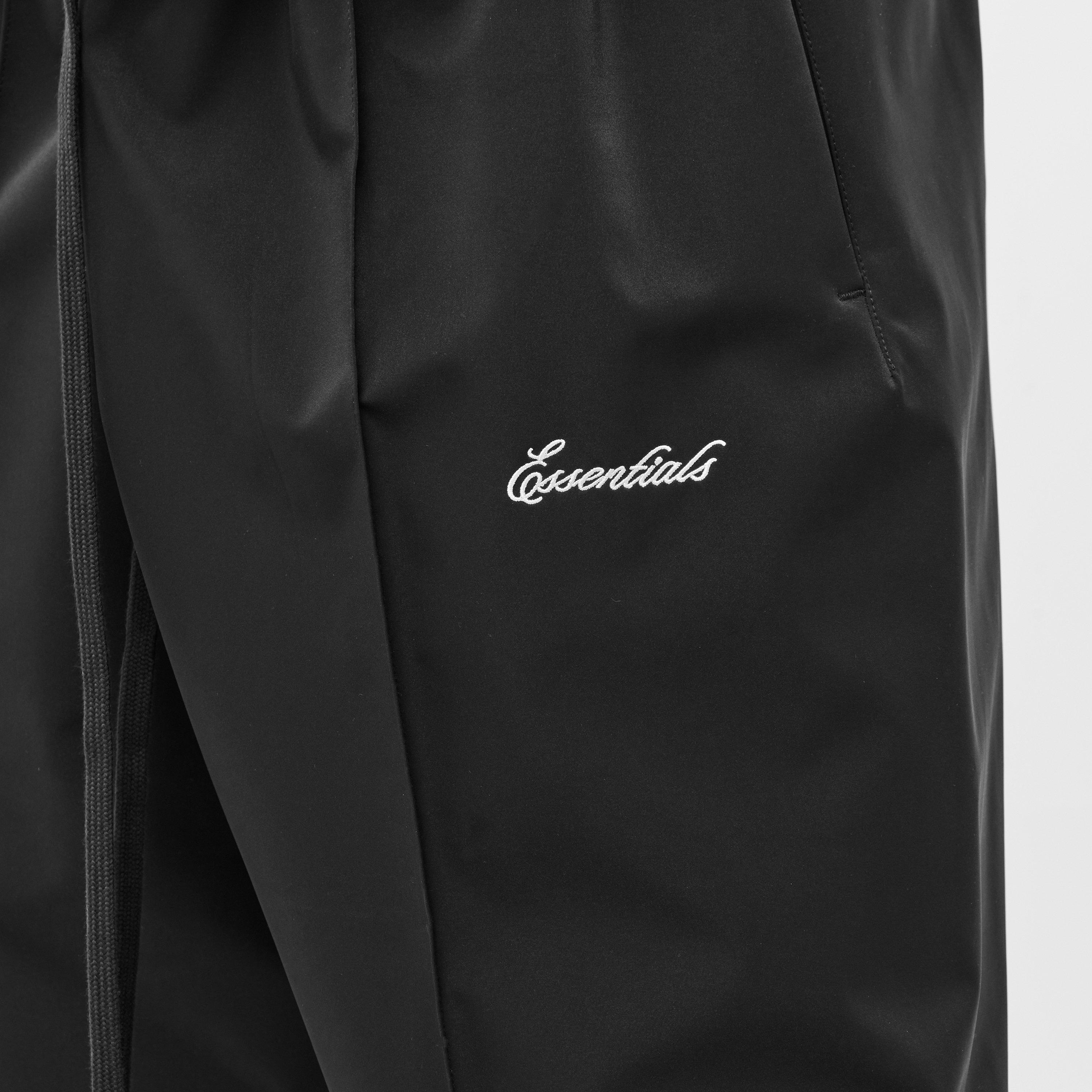 Jet Black - Fear Of God Essentials - Men's Open Hem Woven Tracksuit Bottoms - 5