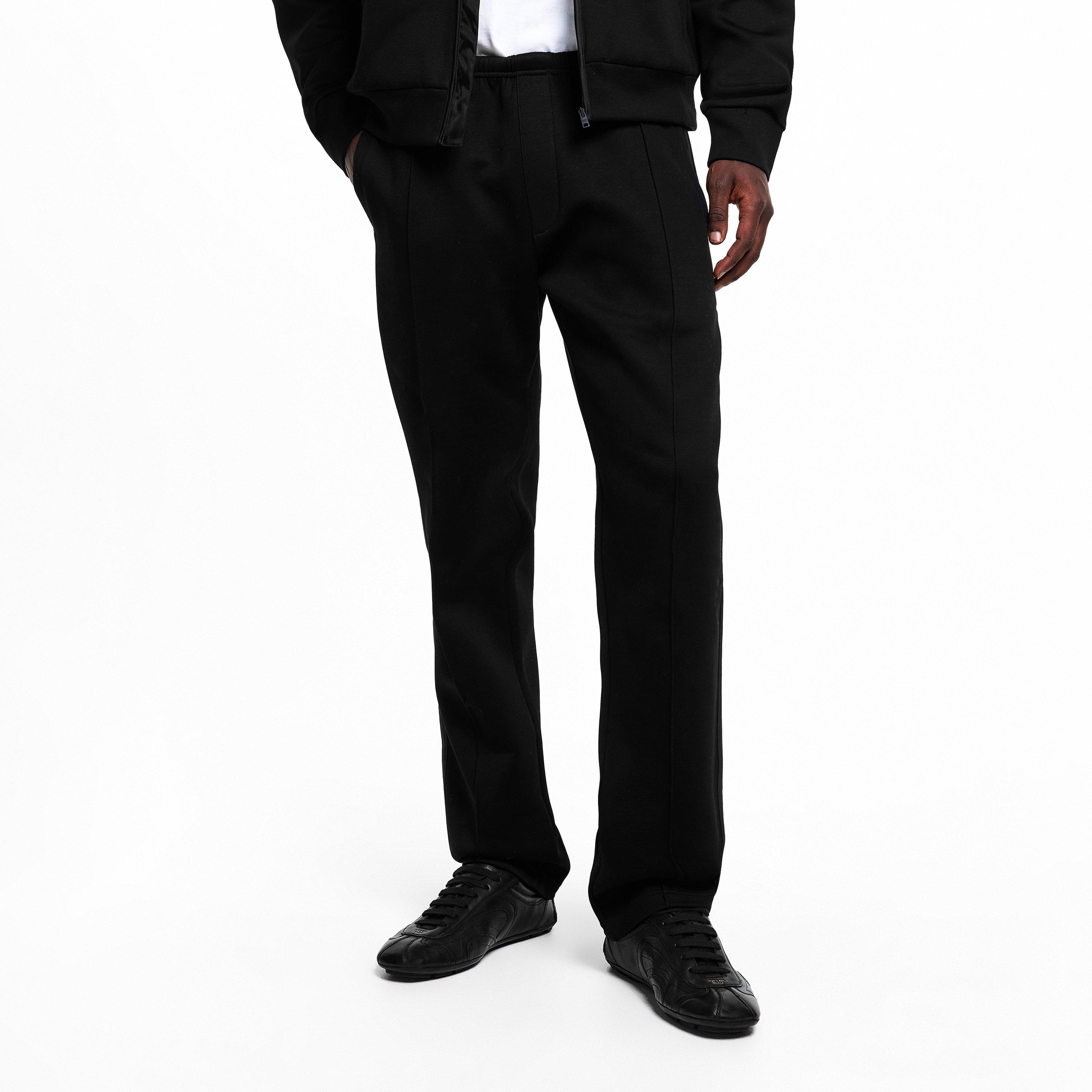 Black - Prada - Men's Hybrid Open Hem Woven Tracksuit Joggers - 3