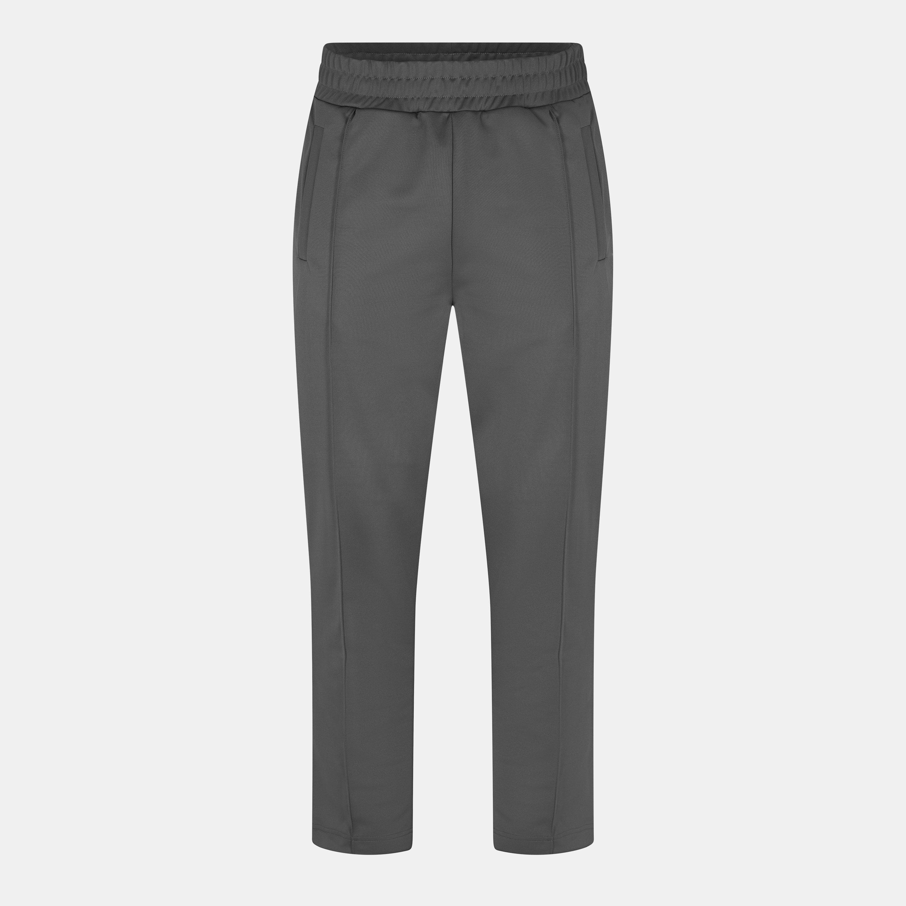 Palm Angels Men's Curve Woven Relaxed Fit Open Hem Tracksuit Joggers - Dark Grey - S