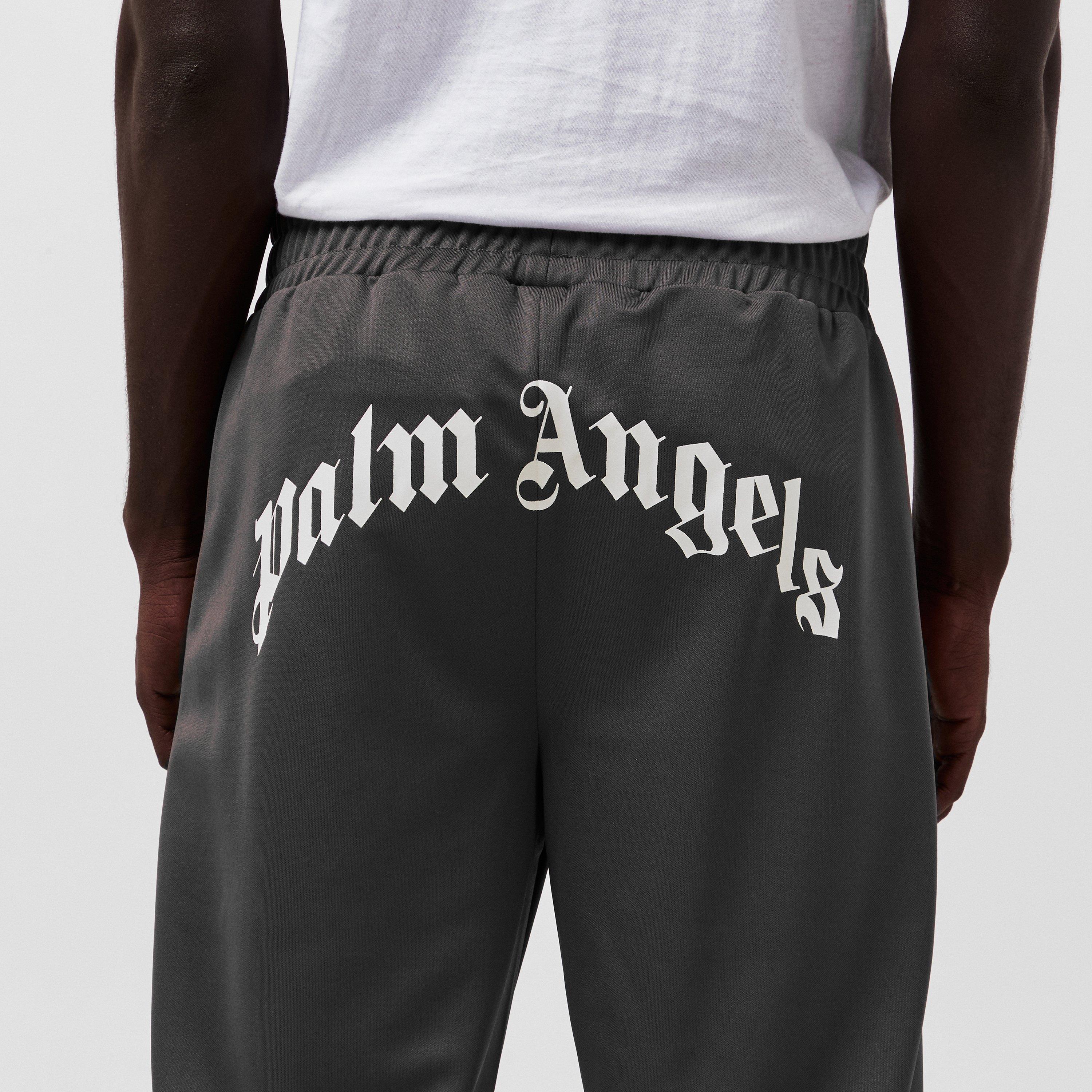 Dark Grey - Palm Angels - Men's Curve Open Hem Woven Joggers - 5