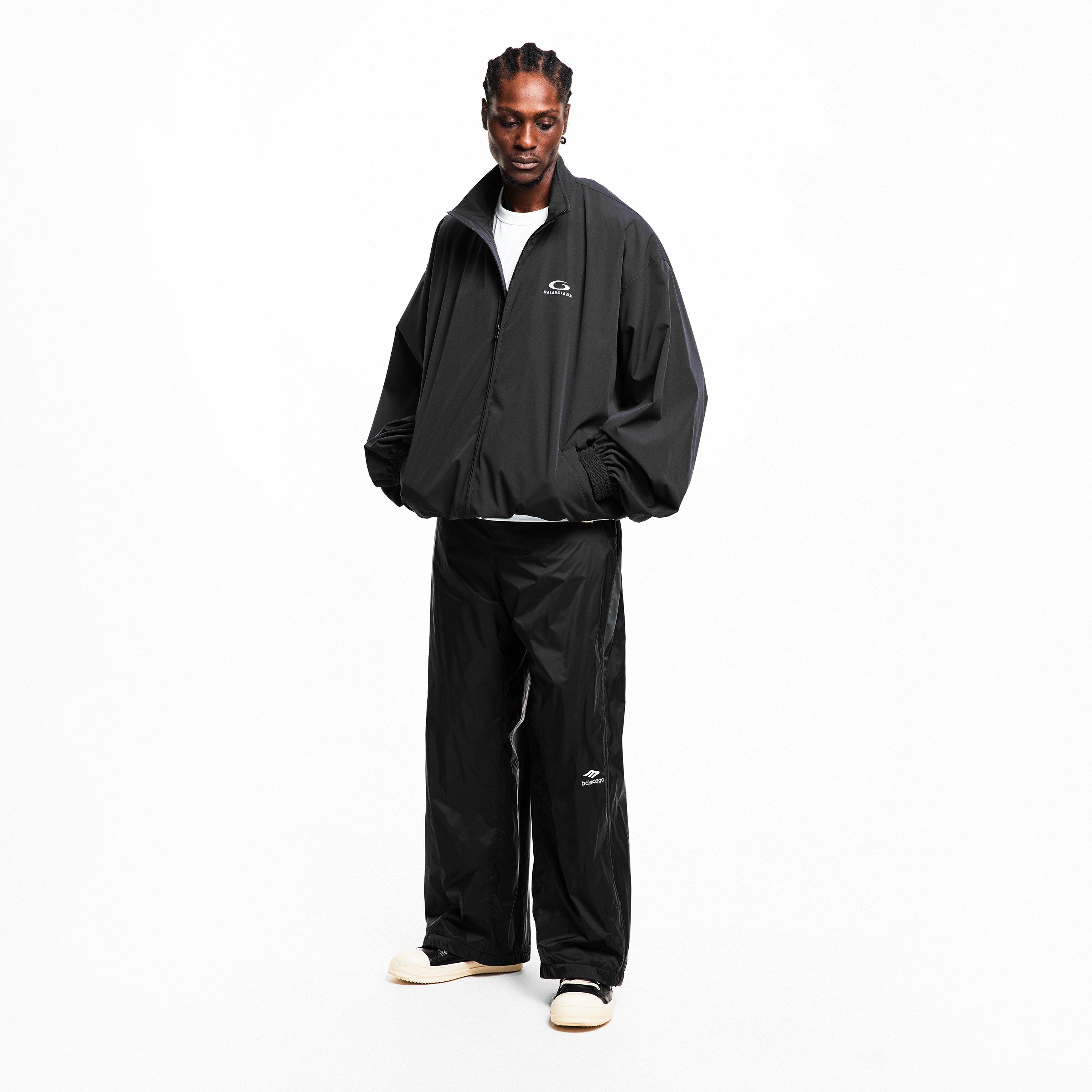 Black - Balenciaga - Men's Bal Ski Open Hem Woven Tracksuit Joggers - 5