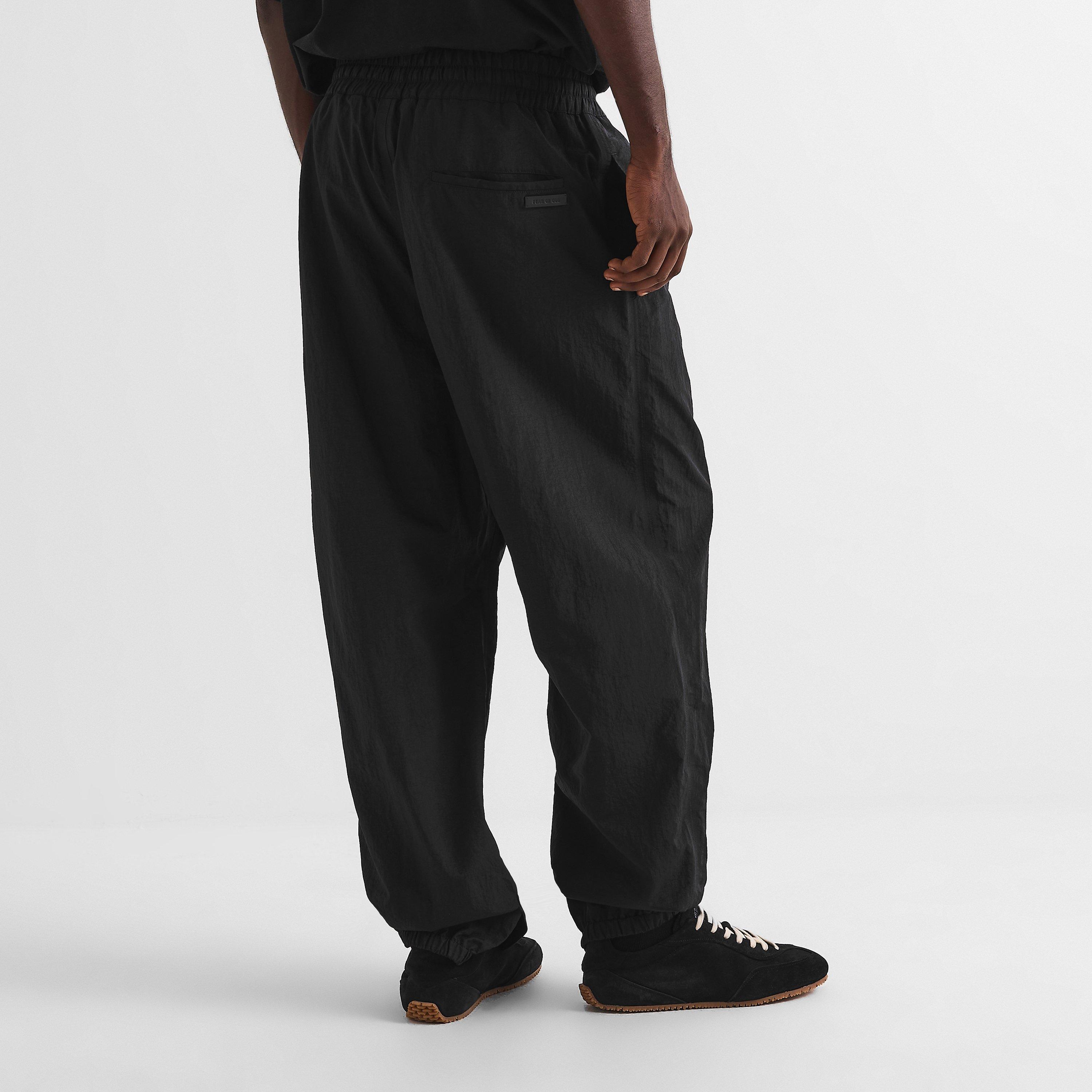 Black - Fear Of God - Men's Open Hem Woven Tracksuit Joggers - 4