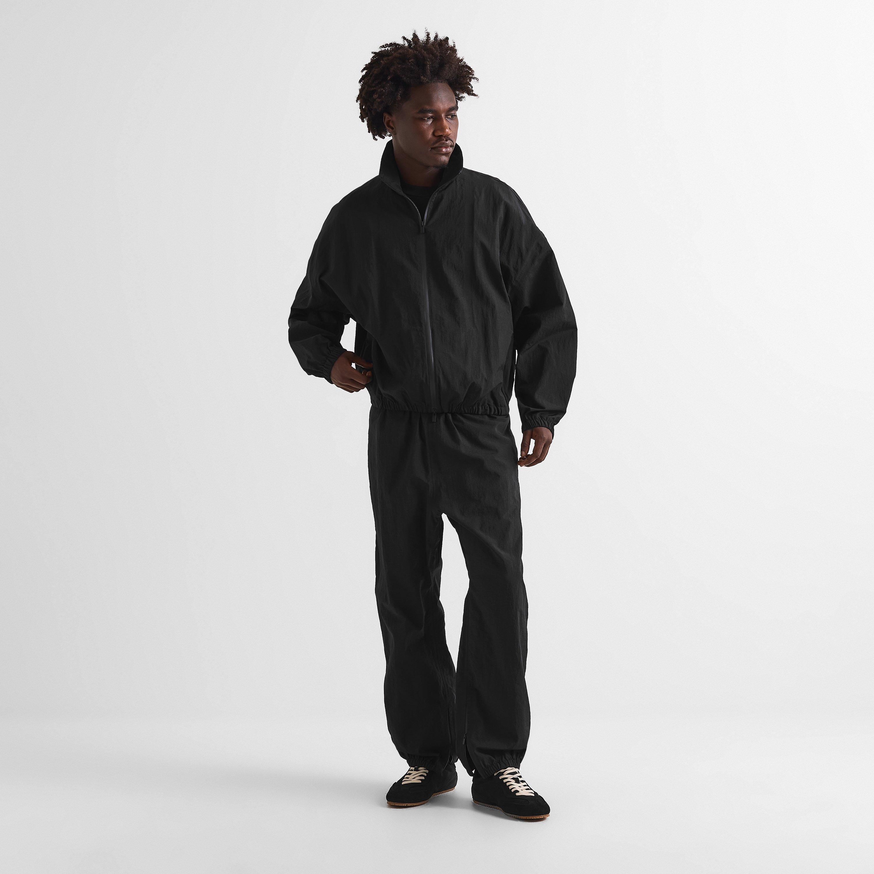 Black - Fear Of God - Men's Open Hem Woven Tracksuit Joggers - 6