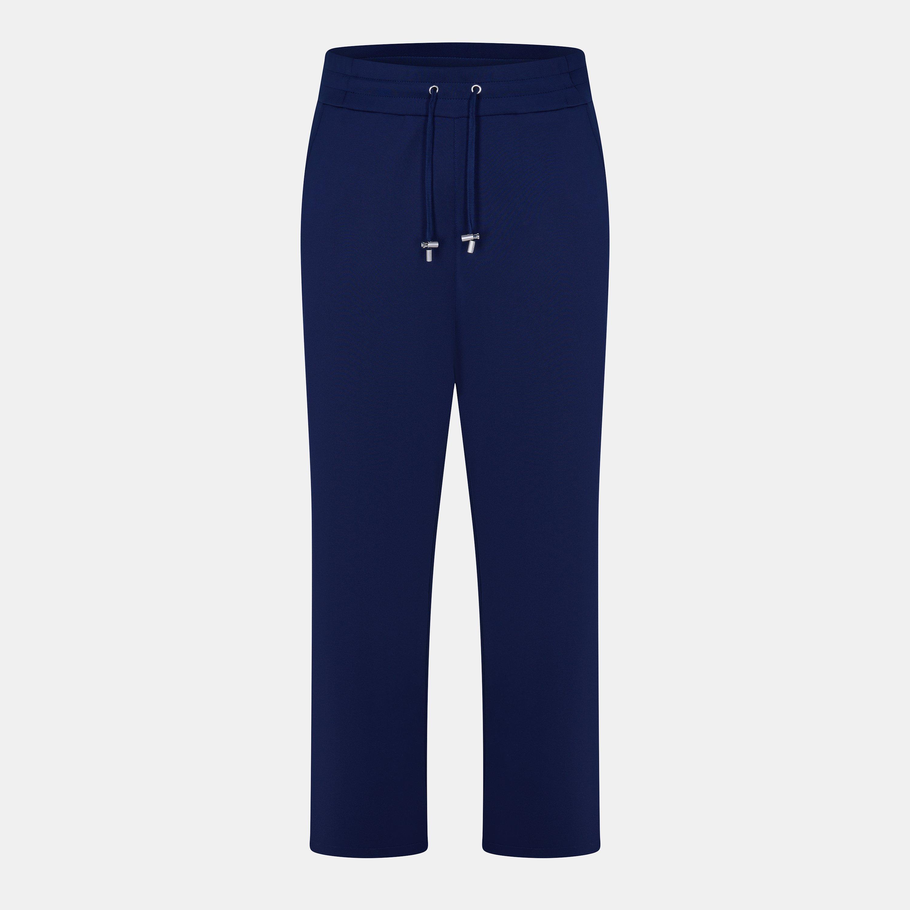 Blue - Balmain - Men's College Open Cuff Woven Joggers - 1