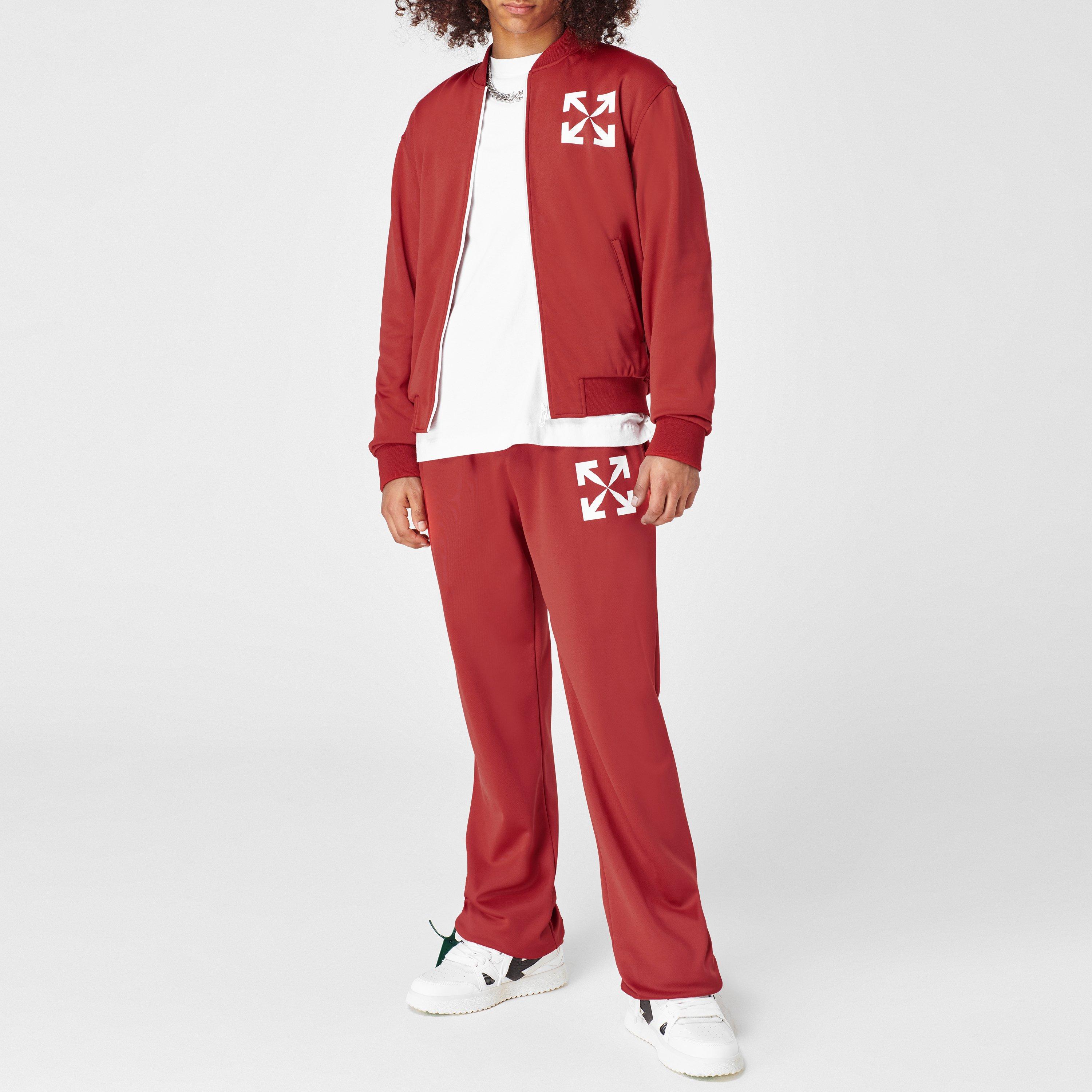 Red 2501 - Off White - Men's Arrow Track Pant with Iconic Arrows Logo - 2