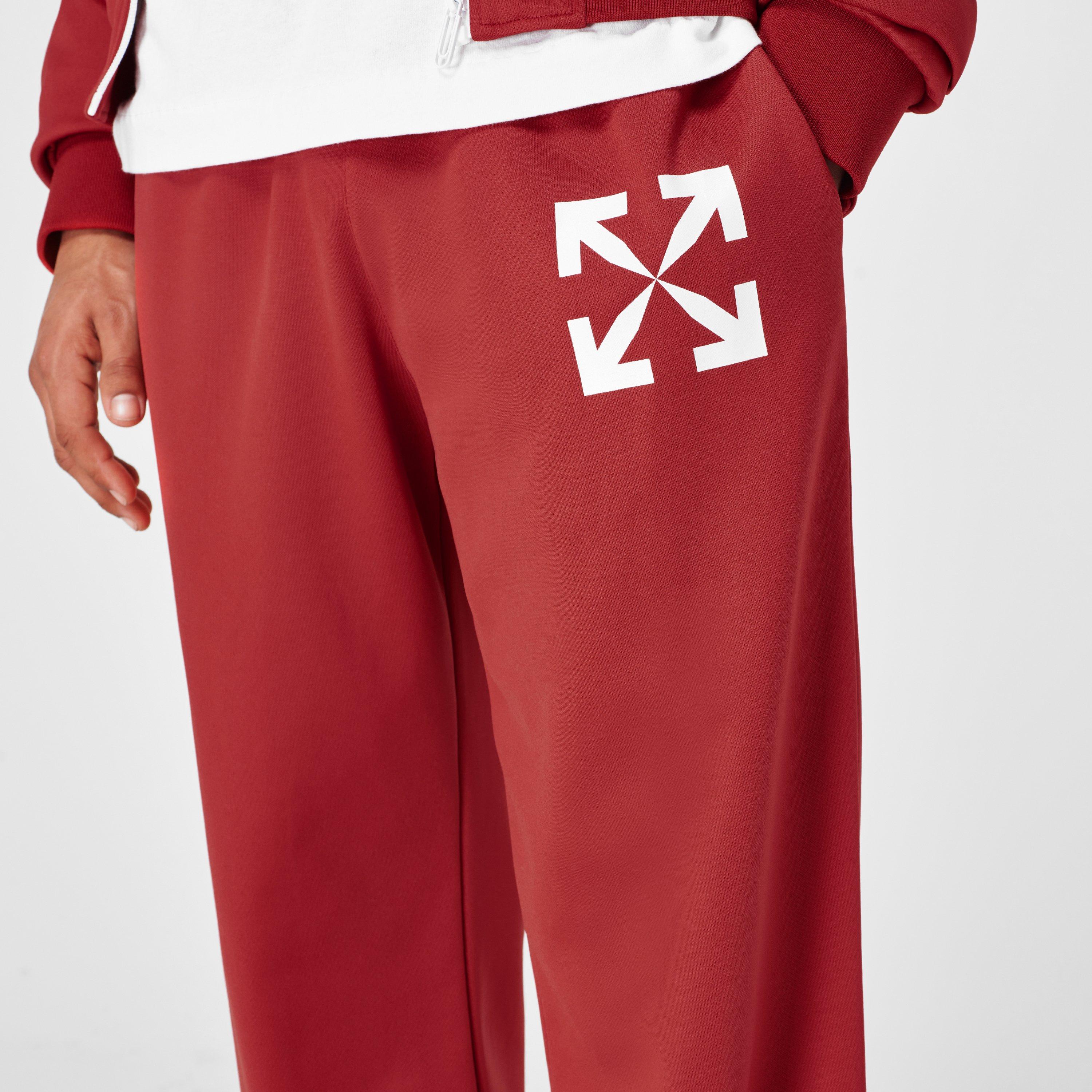 Red 2501 - Off White - Men's Arrow Track Pant with Iconic Arrows Logo - 4