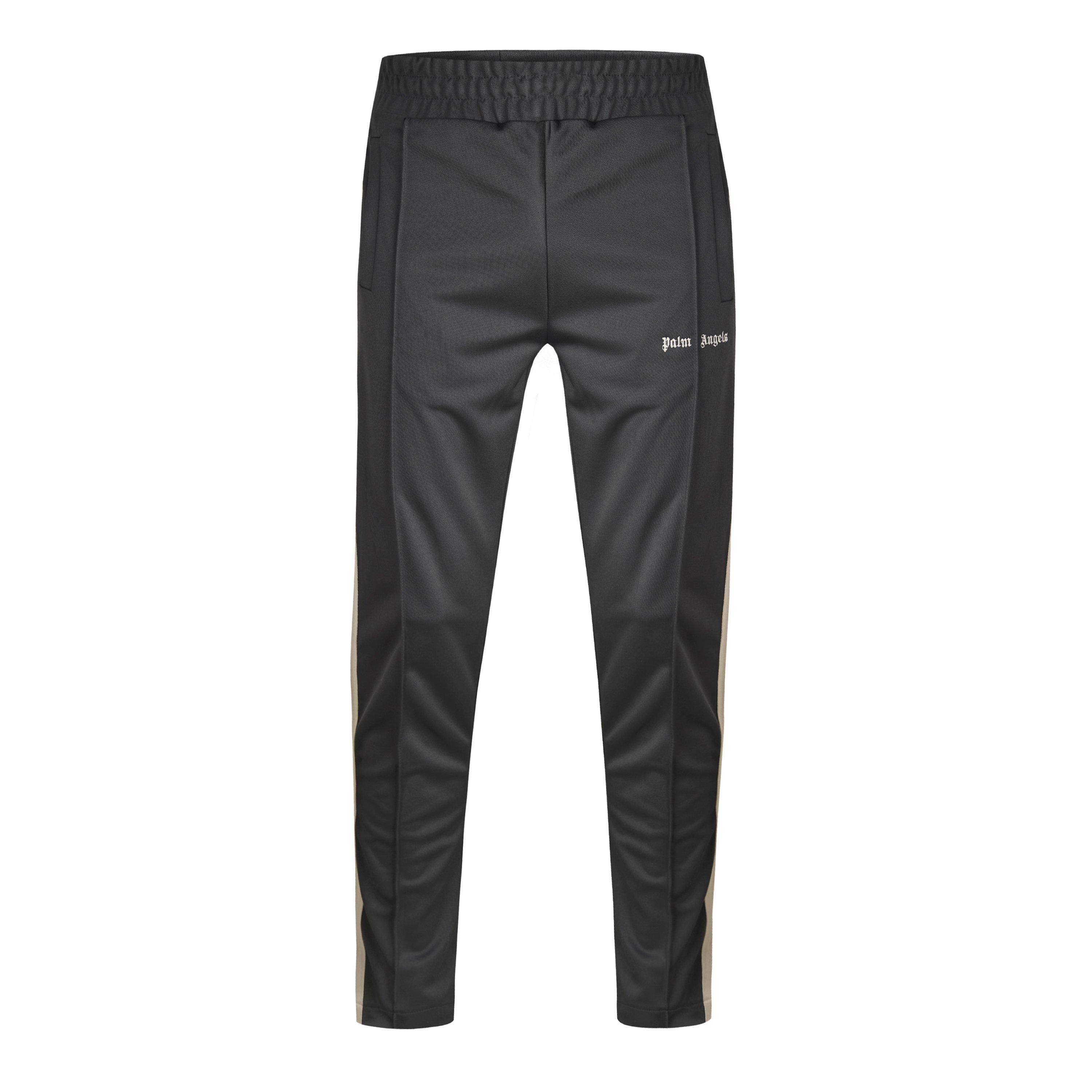 Palm Angels Men's Open Hem Woven Tracksuit Joggers - Dark Grey - L