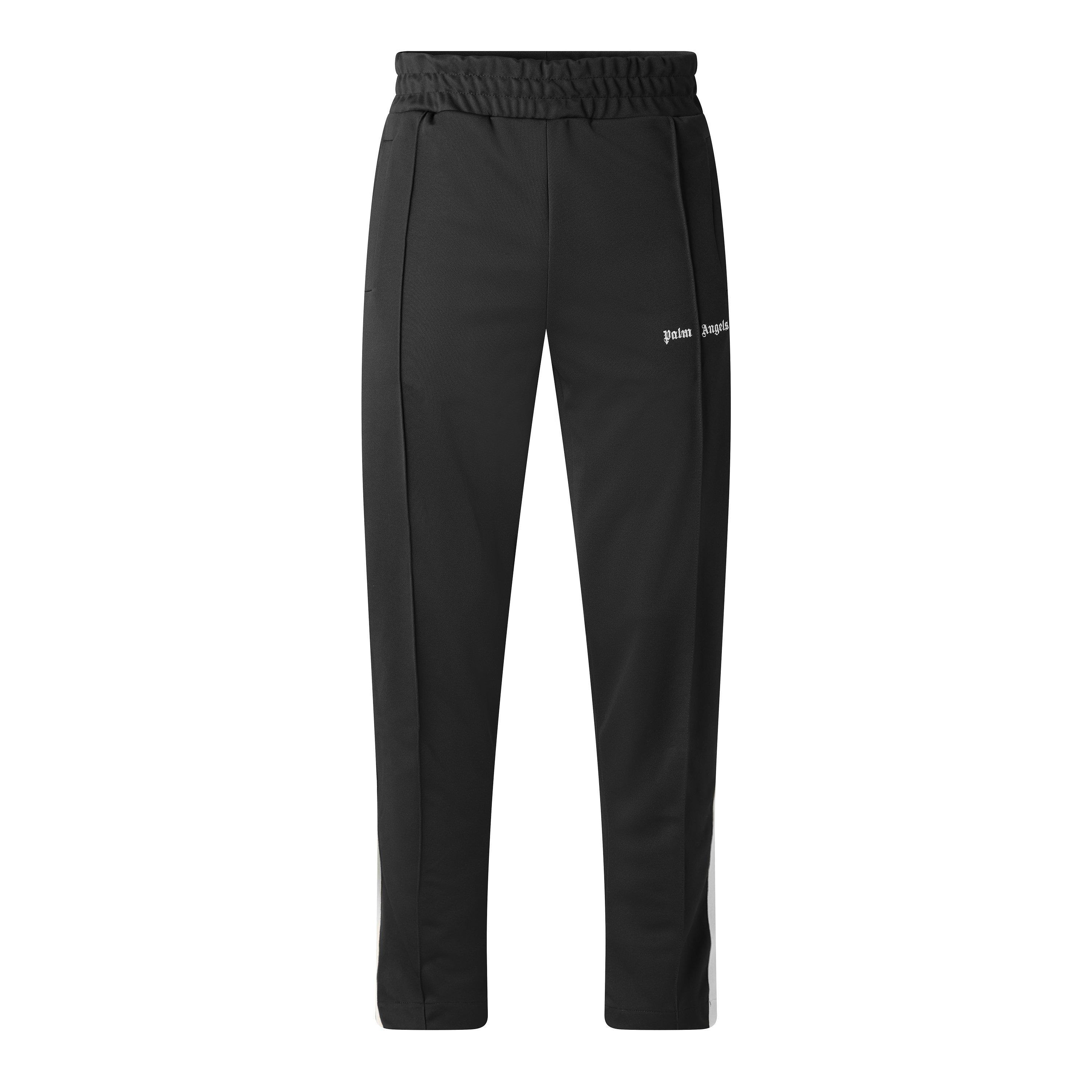 Palm Angels Men's Open Hem Woven Tracksuit Joggers - Black - XL