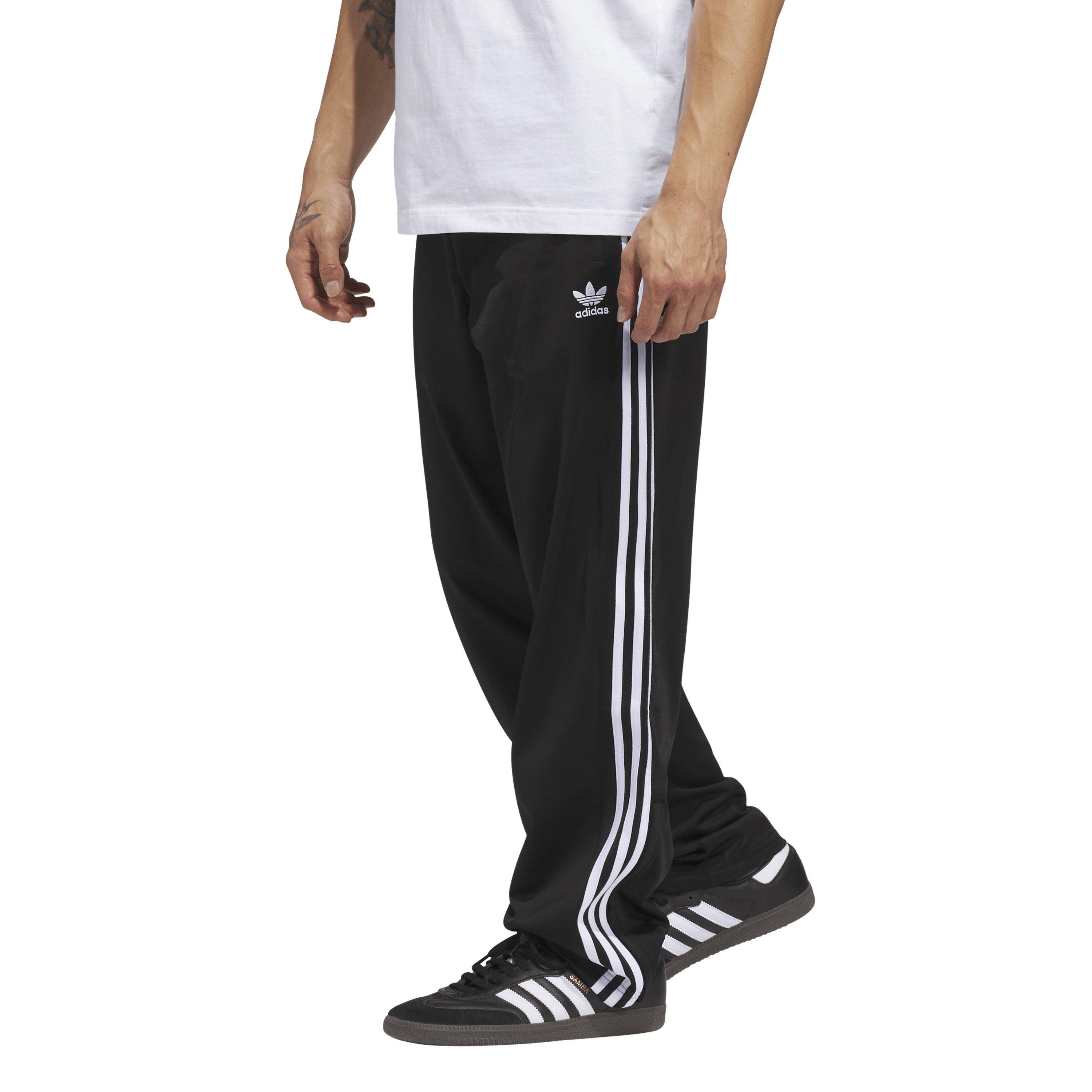 Black/White - adidas Originals - Men's Open Hem Woven Tracksuit Bottoms - 2