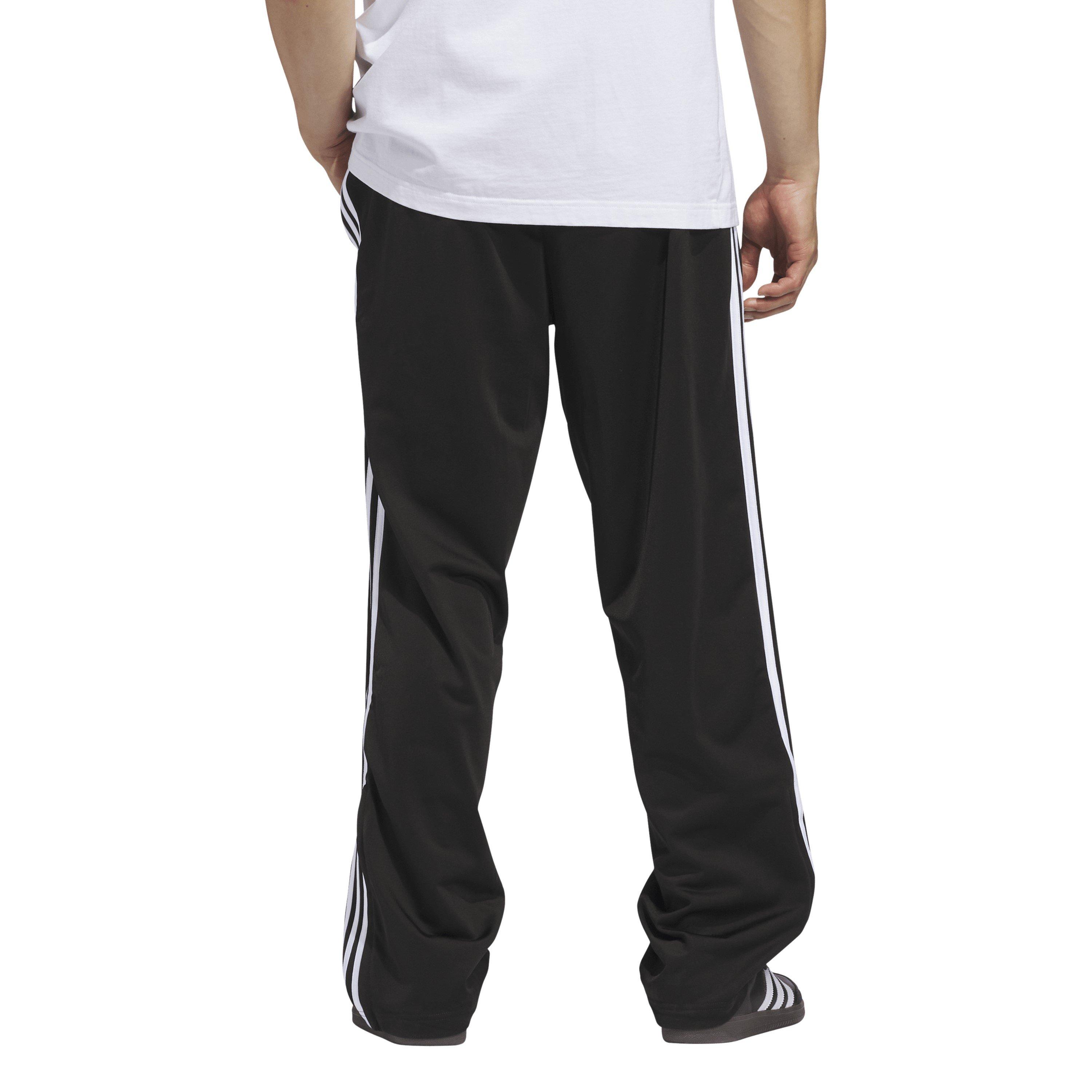 Black/White - adidas Originals - Men's Open Hem Woven Tracksuit Bottoms - 3
