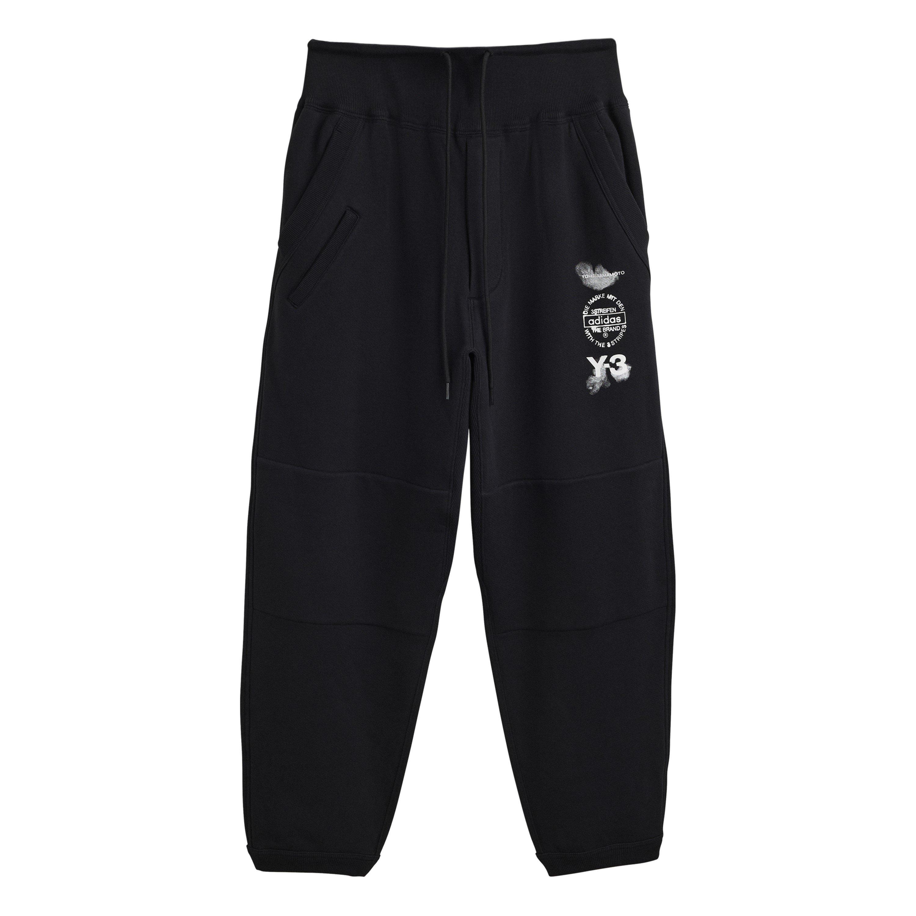 Black - Y3 - Men's Open Hem Woven Tracksuit Joggers - 1