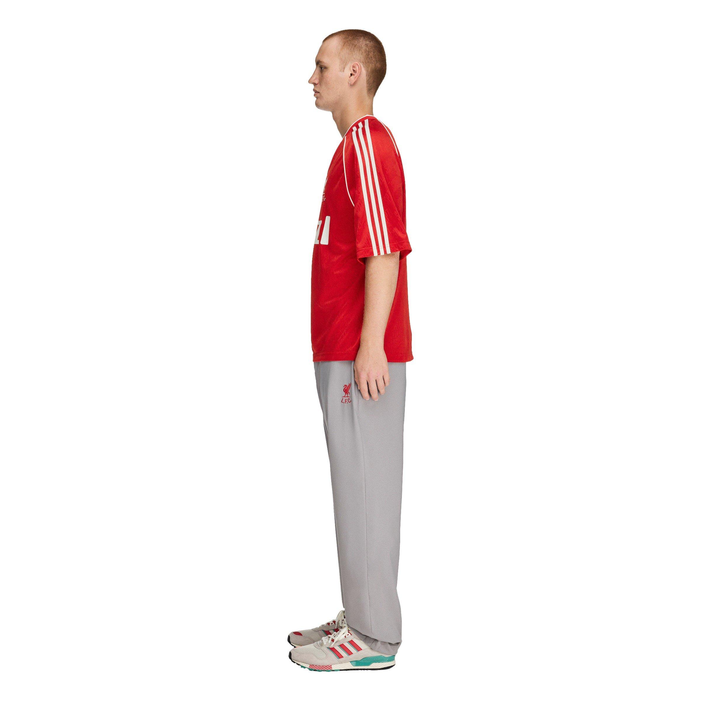 Dove Grey - adidas - Men's Liverpool FC Relaxed-Fit Tracksuit Bottoms - 5
