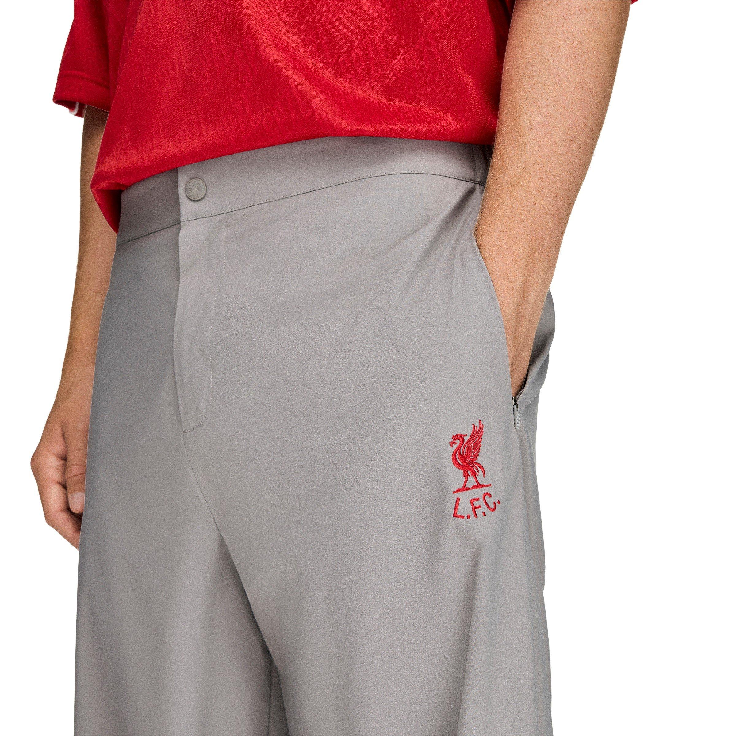 Dove Grey - adidas - Men's Liverpool FC Relaxed-Fit Tracksuit Bottoms - 6