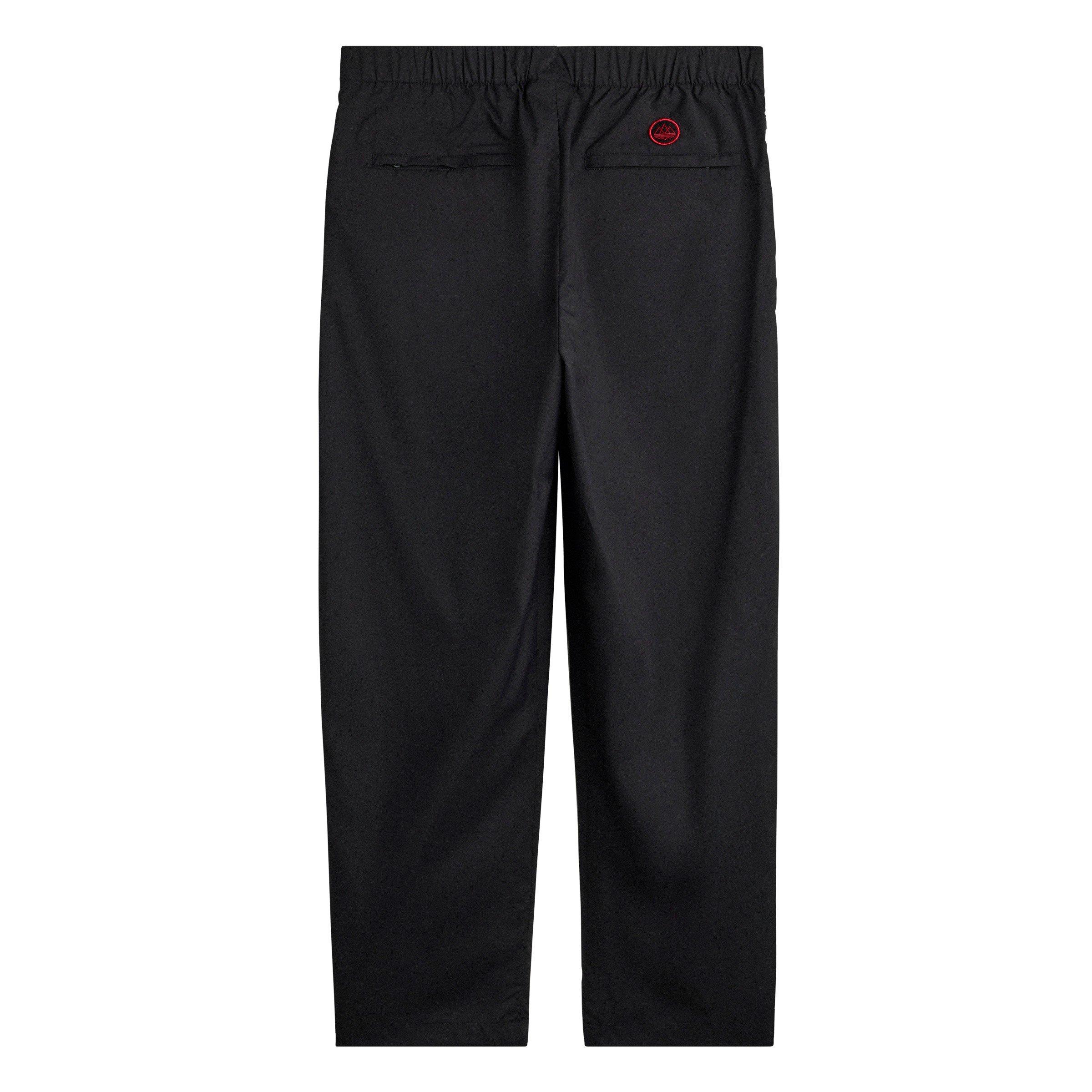 Black/Red - adidas - Men's Manchester United Woven Open-Hem Tracksuit Bottoms - 2