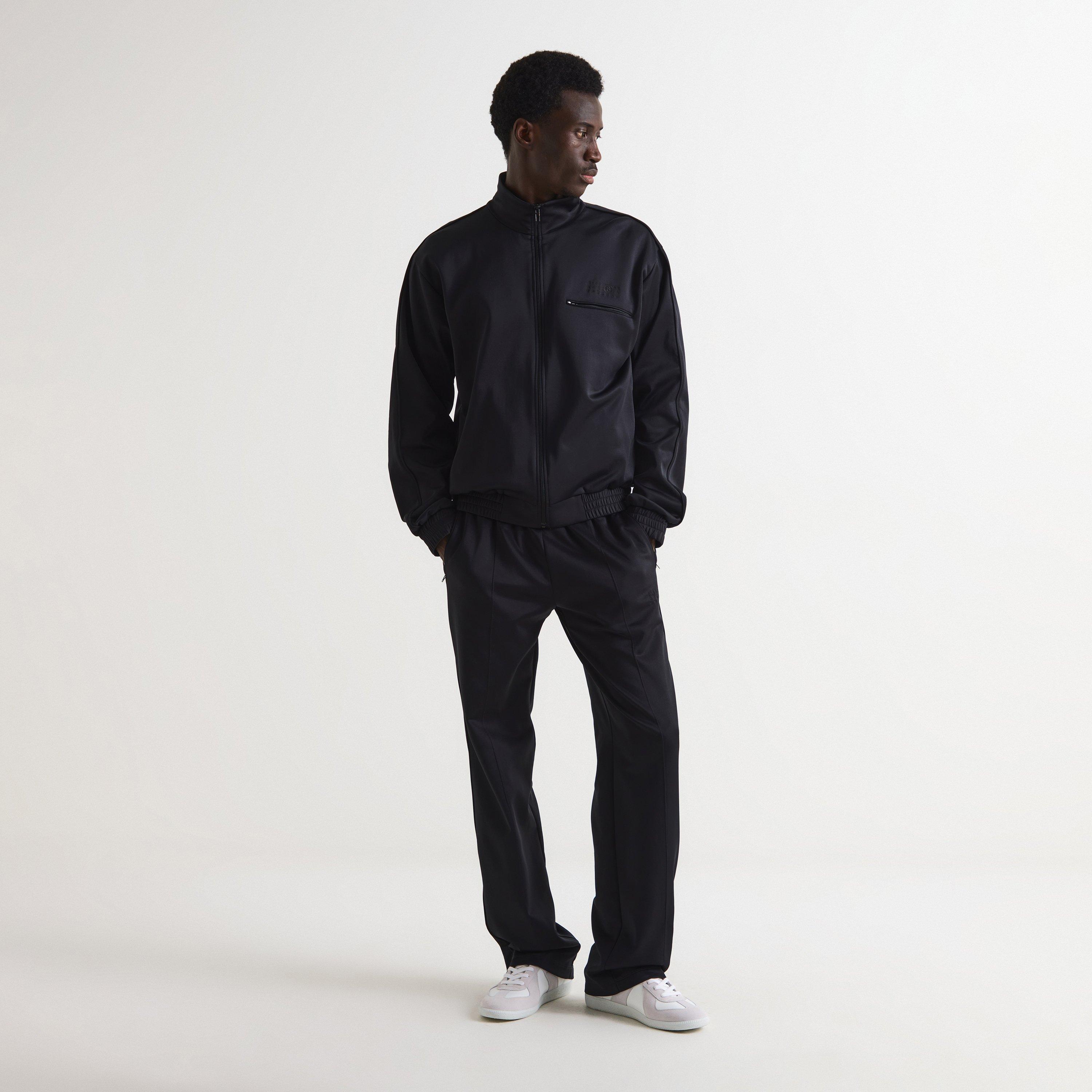Black - MM6 Maison Margiela - Men's Open Hem Woven Tracksuit Joggers - 5