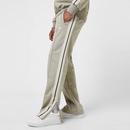 Palm Angels Embroidered Striped Jersey Track Pants