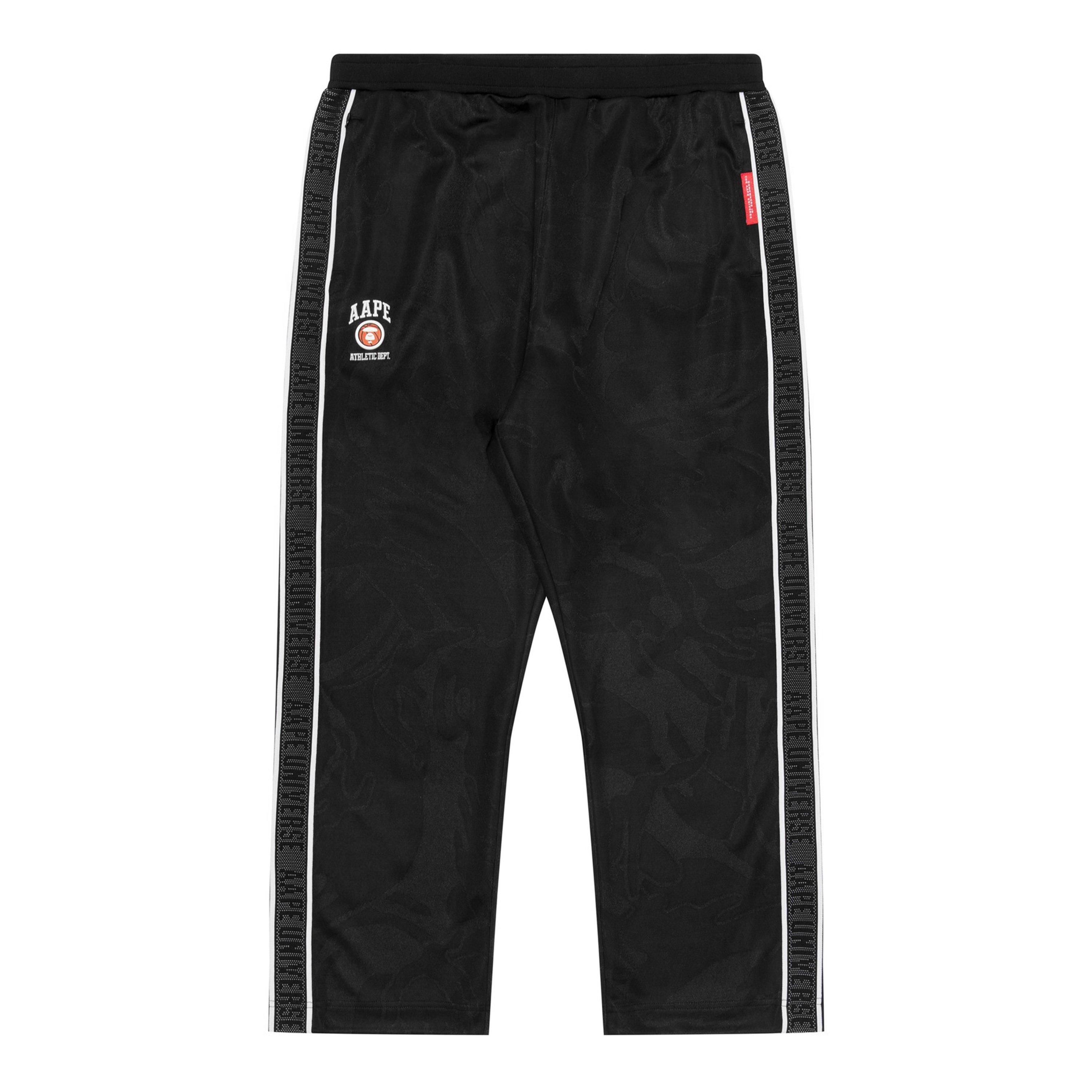 Black - AAPE - Tape Tracksuit Bottoms - 1