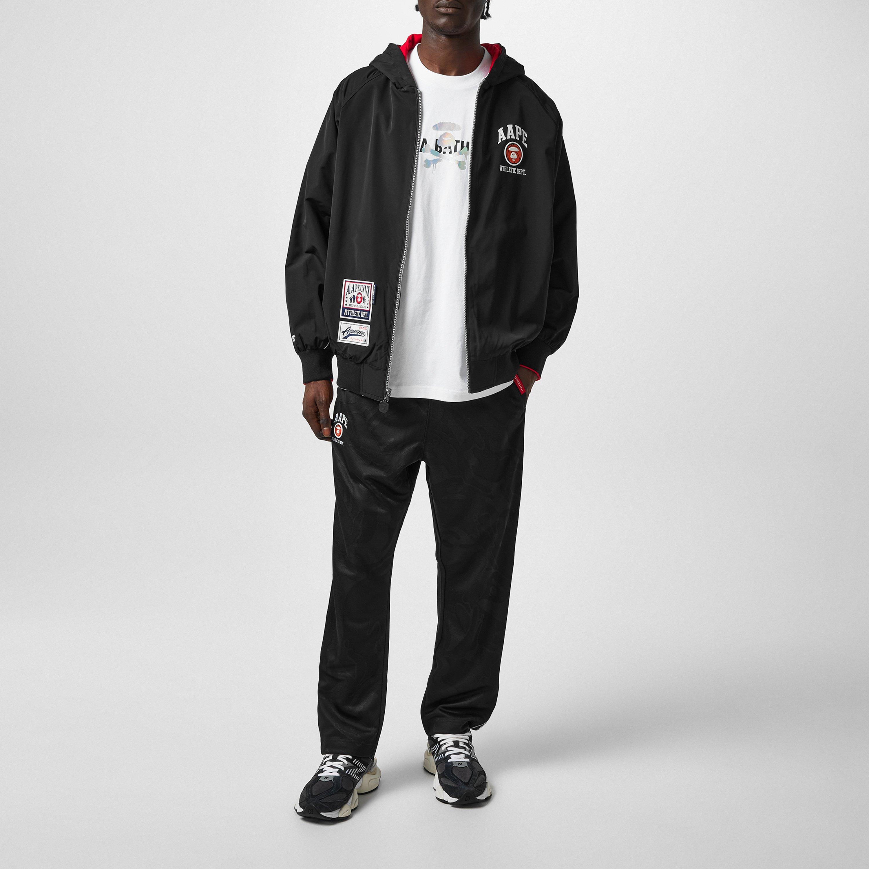 Black - AAPE - Tape Tracksuit Bottoms - 6