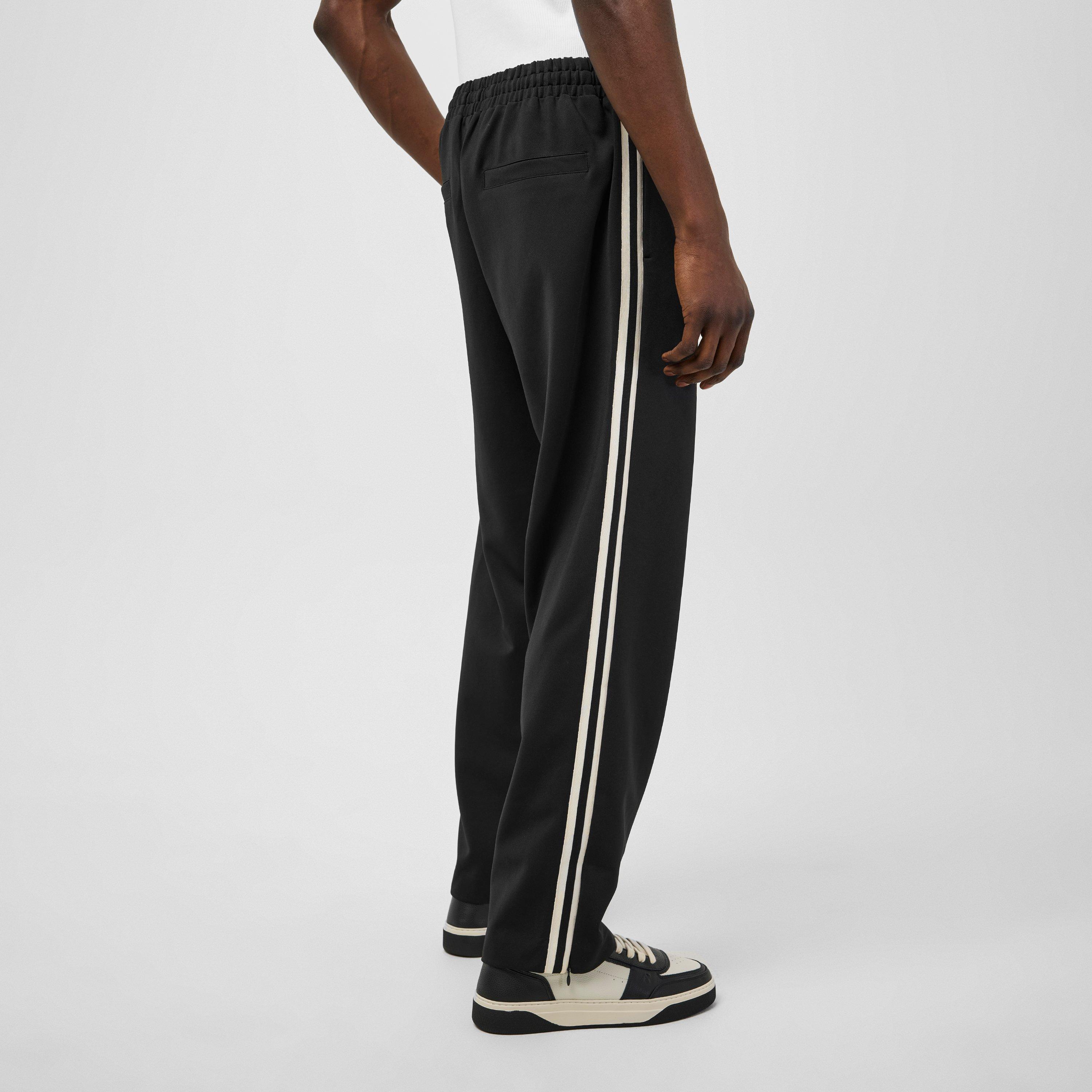 Jet Black - Represent - Men's Rep Stripe Track Pant, Luxury Track Pants - 4