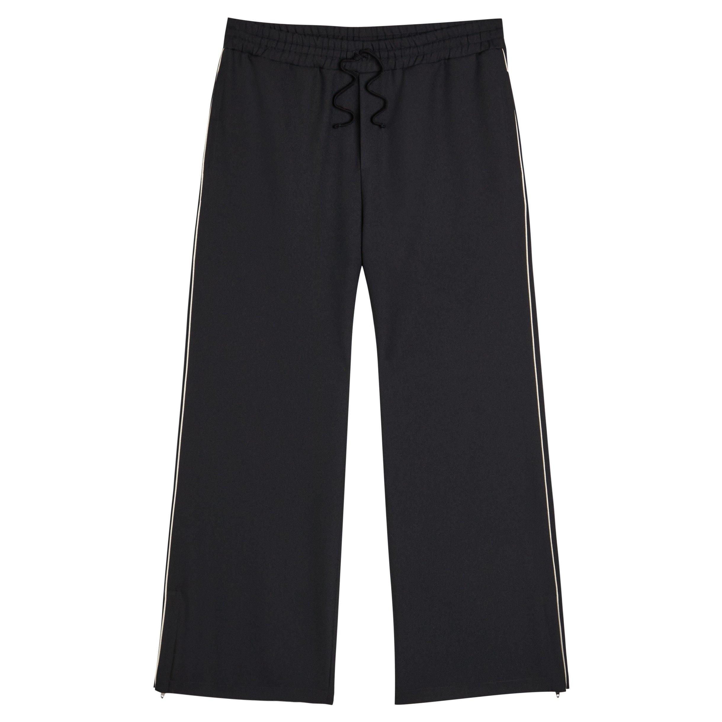 BLACK - Valentino - VAL JERSEY REG PATCH V JOGGER - 1
